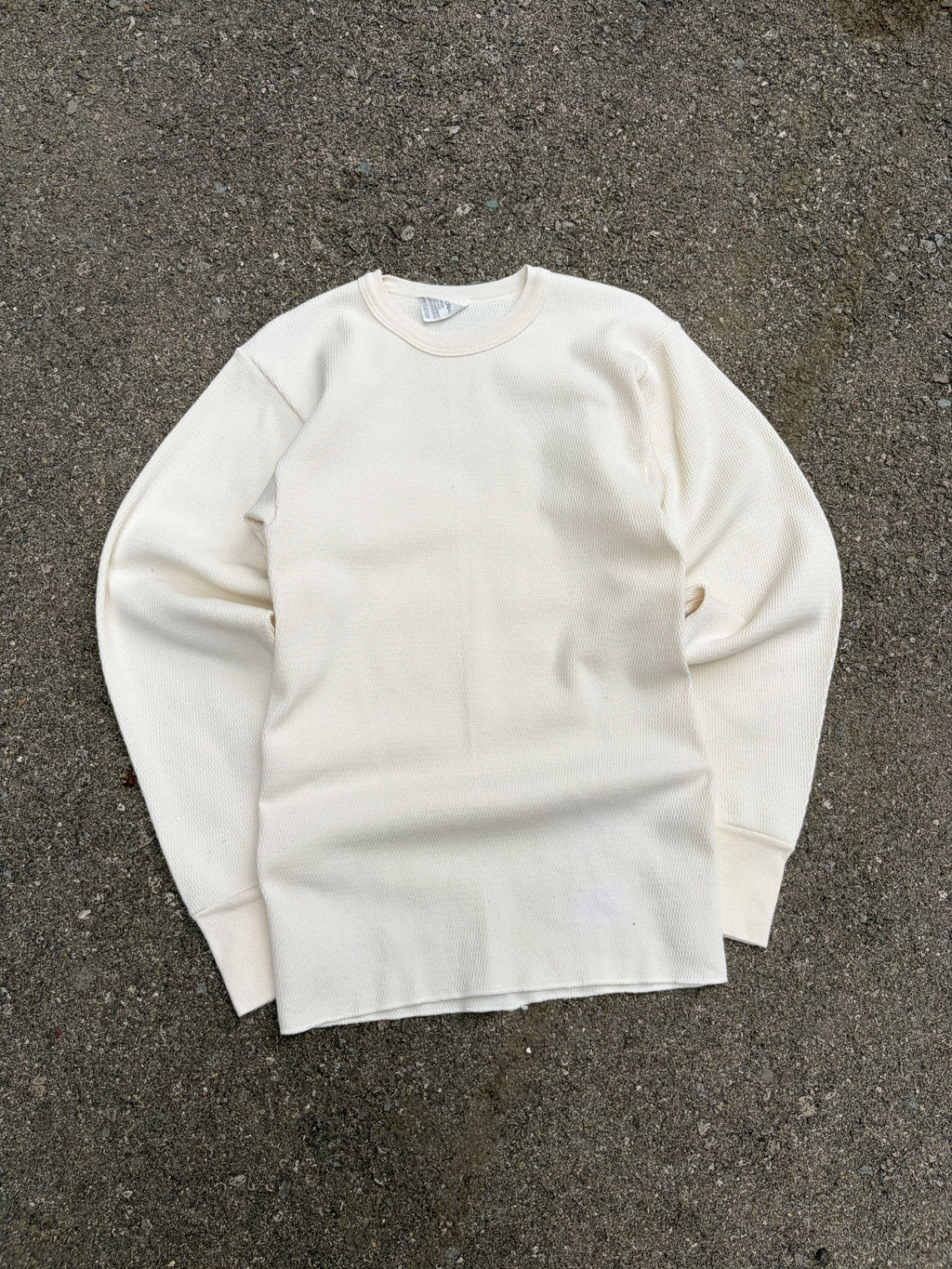 Vintage 90s Indera Blank Long Sleeve Thermal T-Shirt Size Large