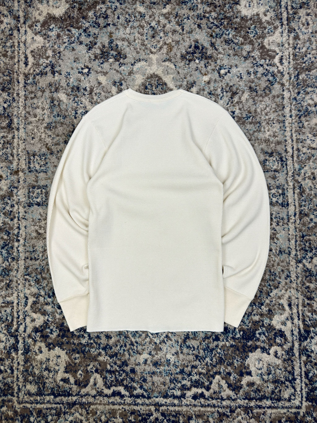 Vintage 90s Indera Blank Long Sleeve Thermal T-Shirt Size Large