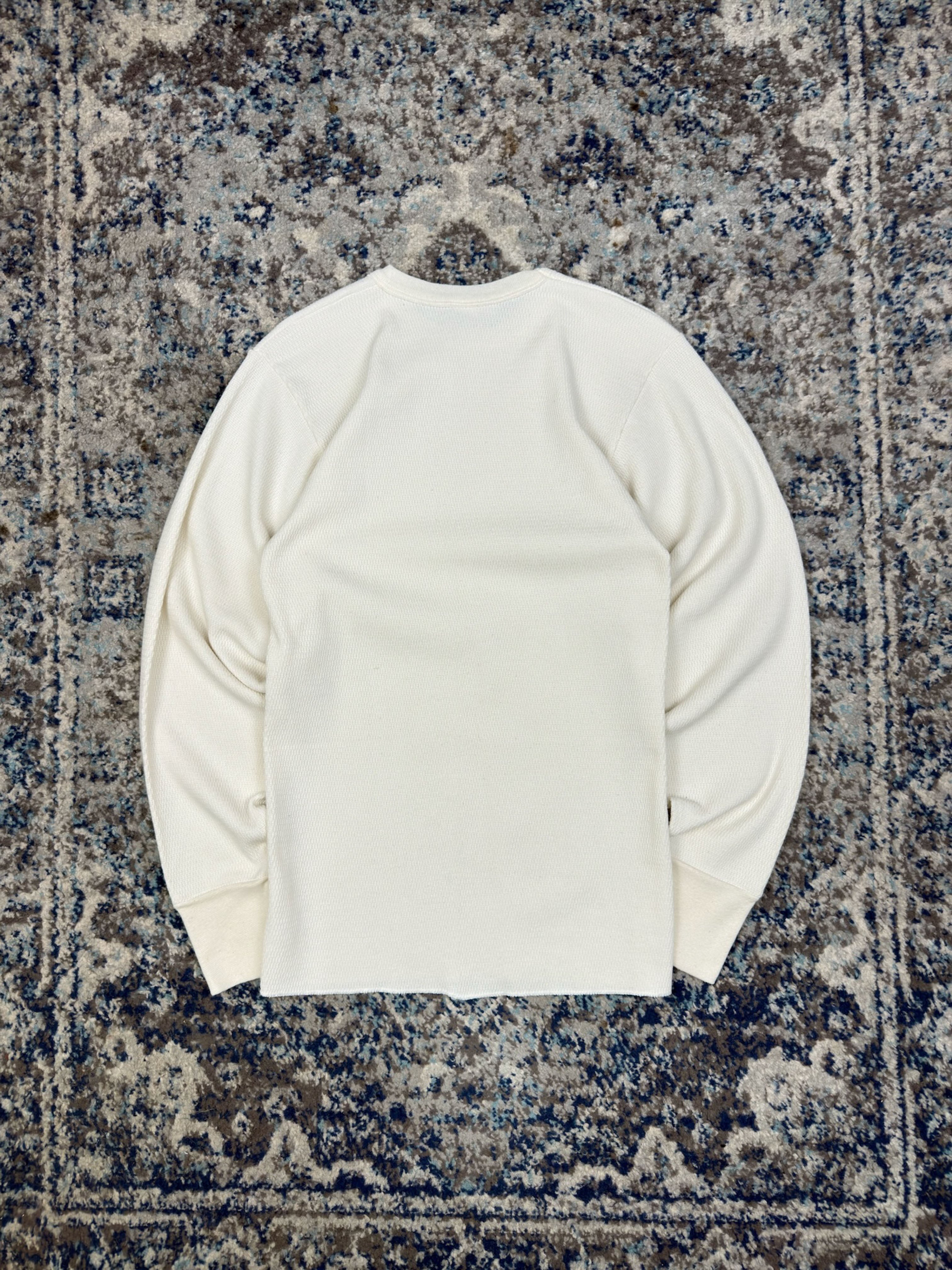 Vintage 90s Indera Blank Long Sleeve Thermal T-Shirt Size Large