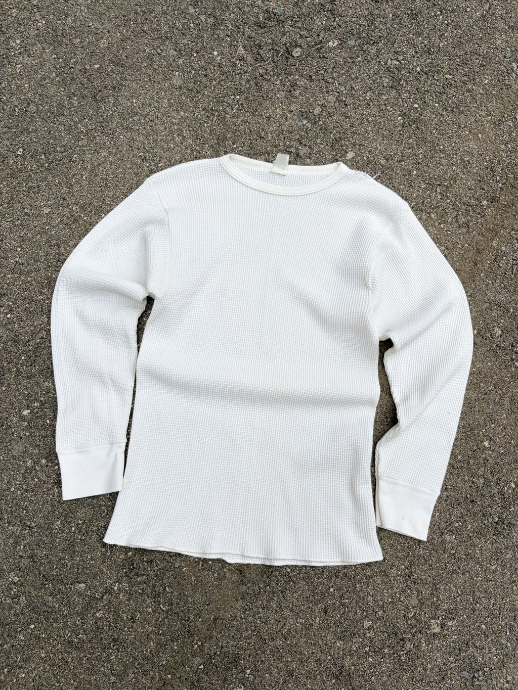 Vintage 1990 Blank Long Sleeve Thermal T-Shirt Size Small