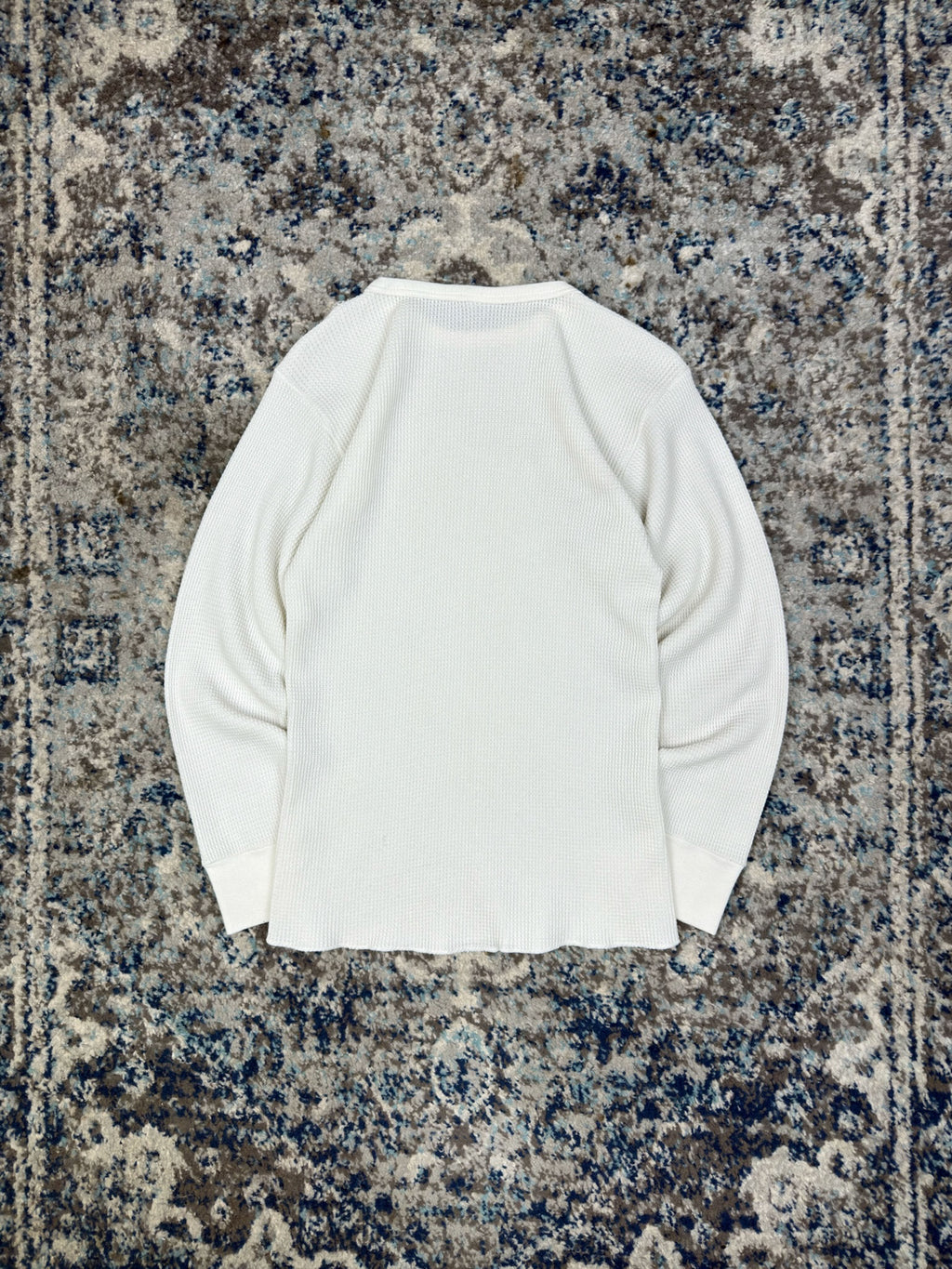 Vintage 1990 Blank Long Sleeve Thermal T-Shirt Size Small