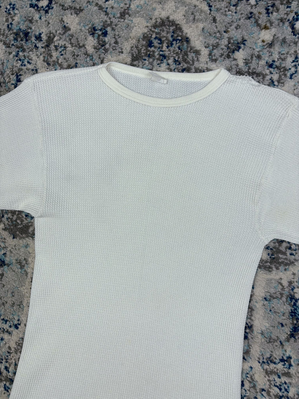 Vintage 1990 Blank Long Sleeve Thermal T-Shirt Size Small