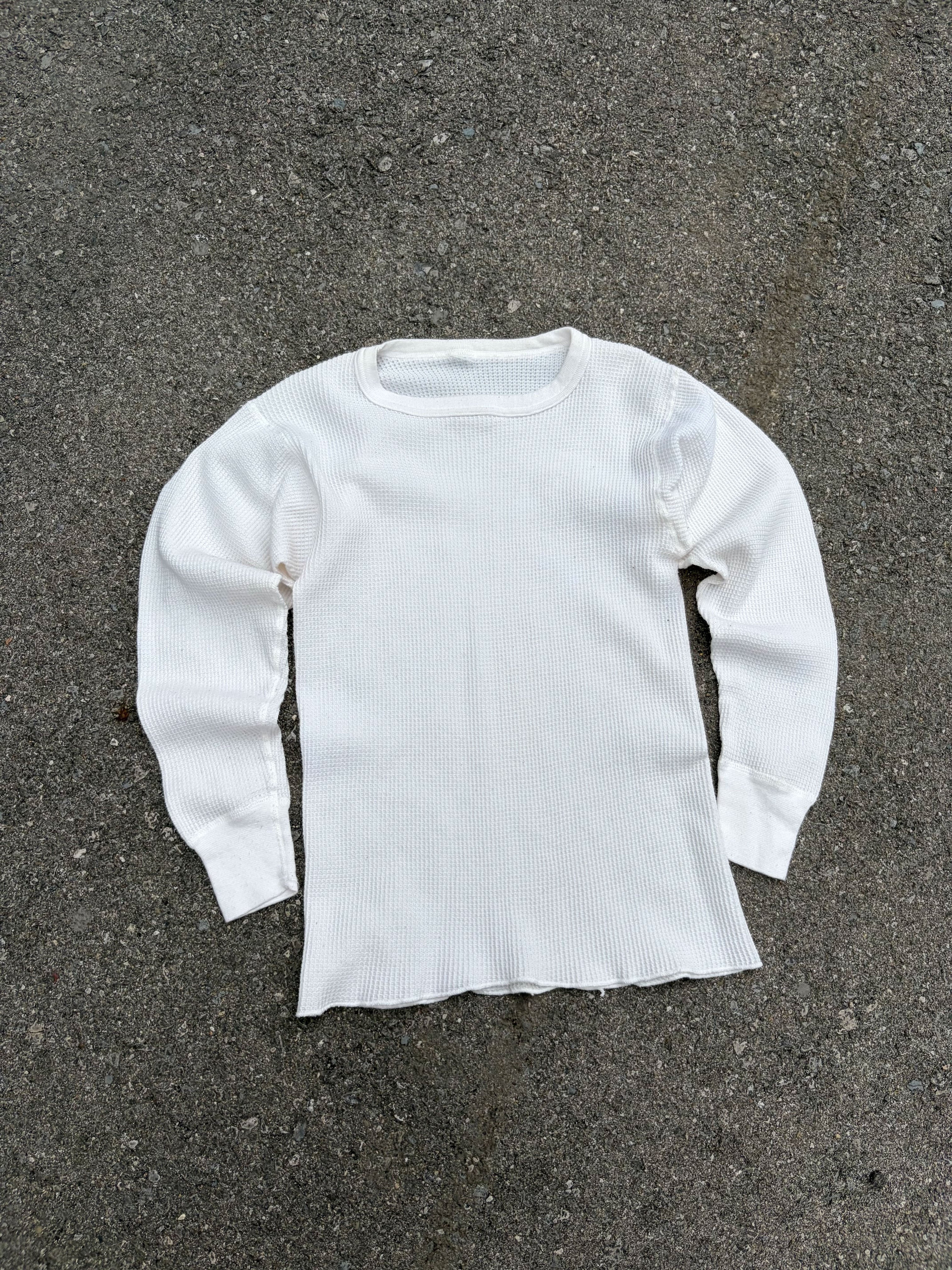 Vintage 1990s Blank Long Sleeve Thermal T-Shirt Size Small