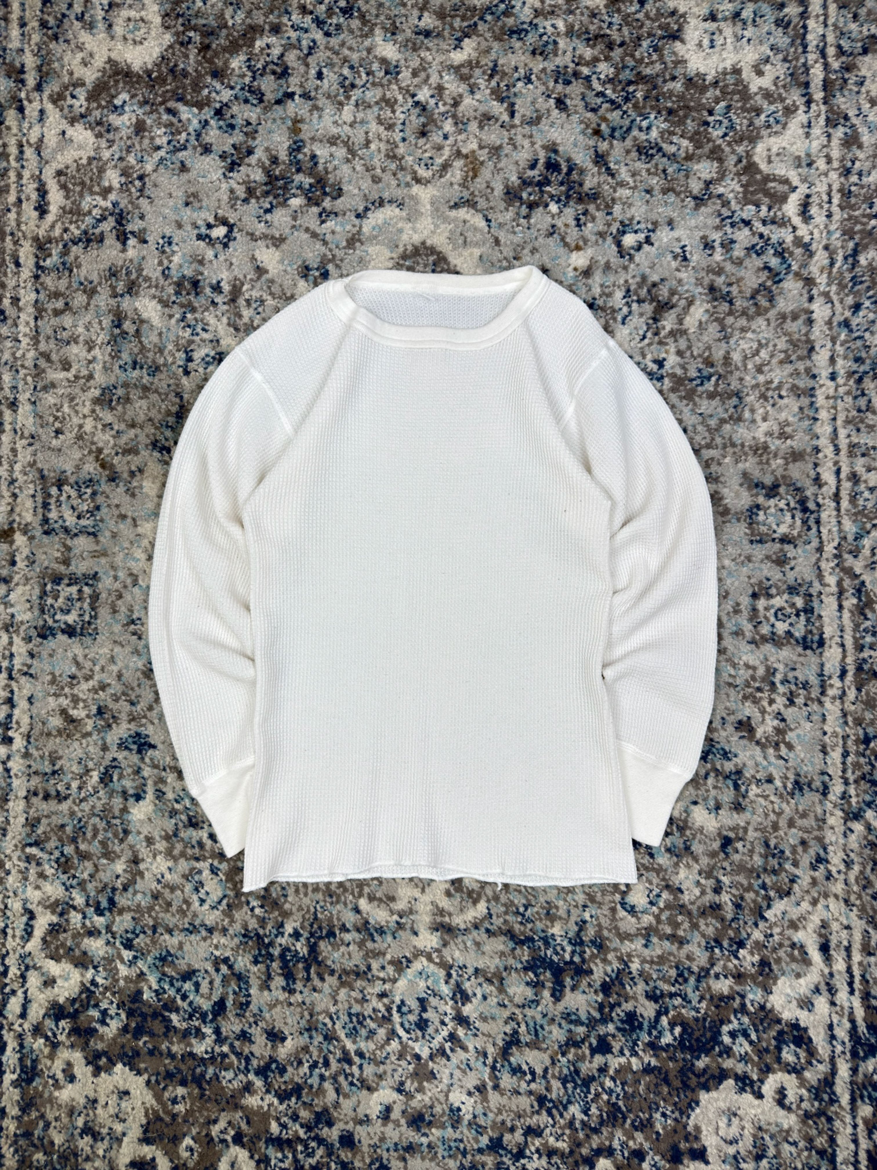 Vintage 1990s Blank Long Sleeve Thermal T-Shirt Size Small
