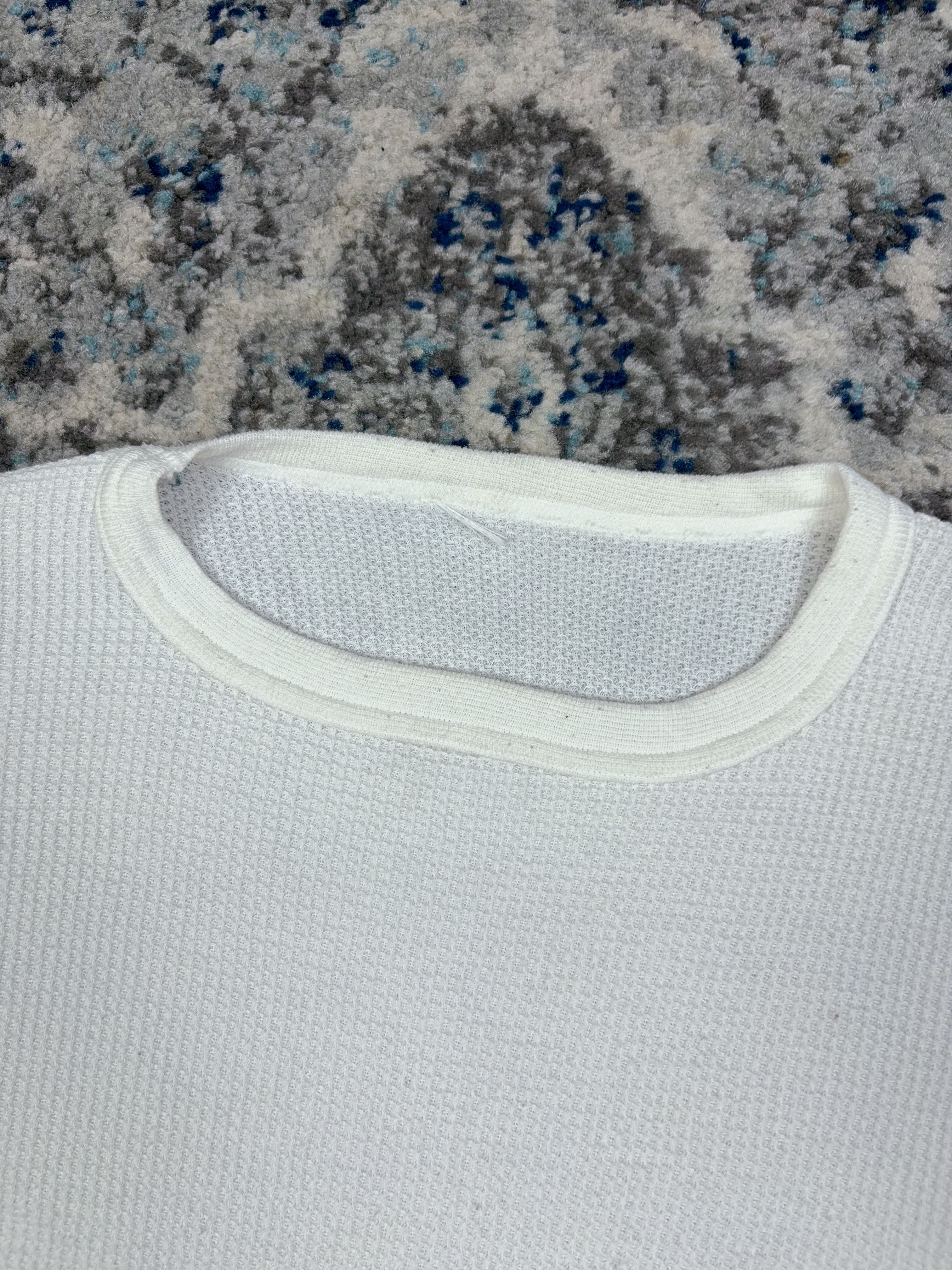 Vintage 1990s Blank Long Sleeve Thermal T-Shirt Size Small