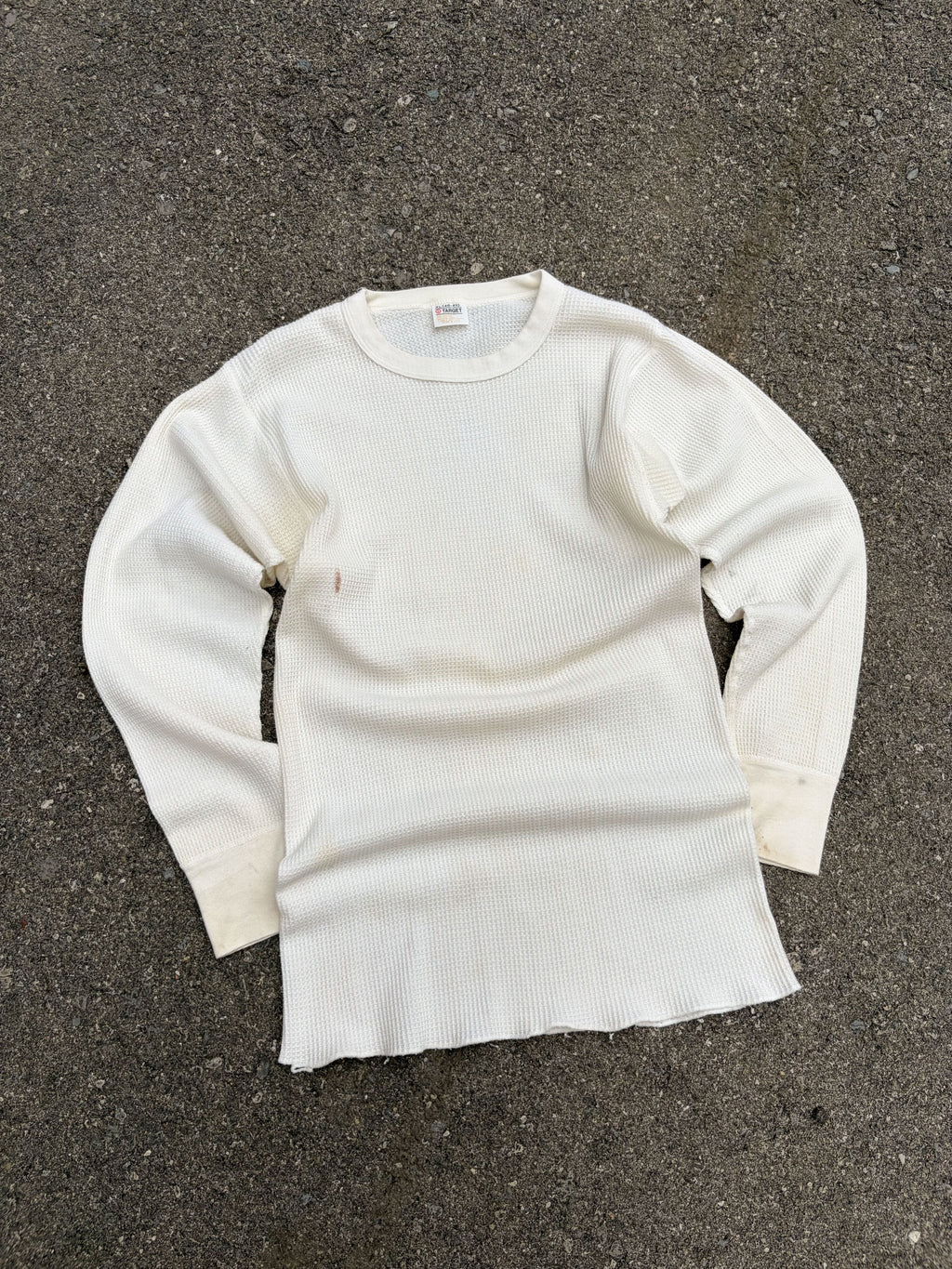 Vintage 1970s Target Long Sleeve Blank Thermal T-Shirt Size XL