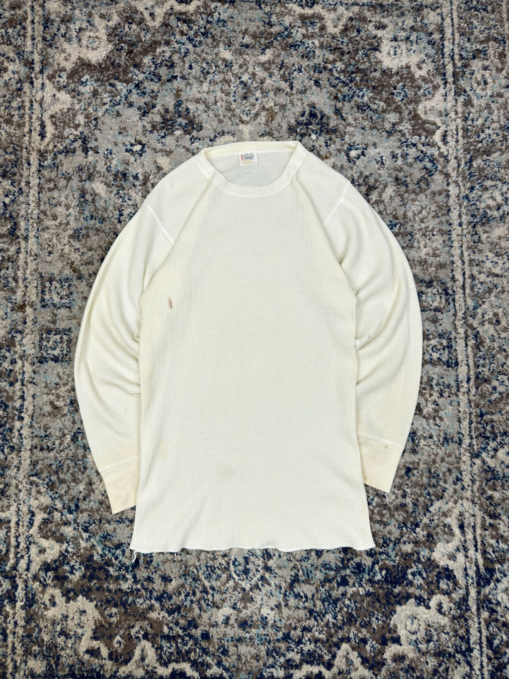 Vintage 1970s Target Long Sleeve Blank Thermal T-Shirt Size XL