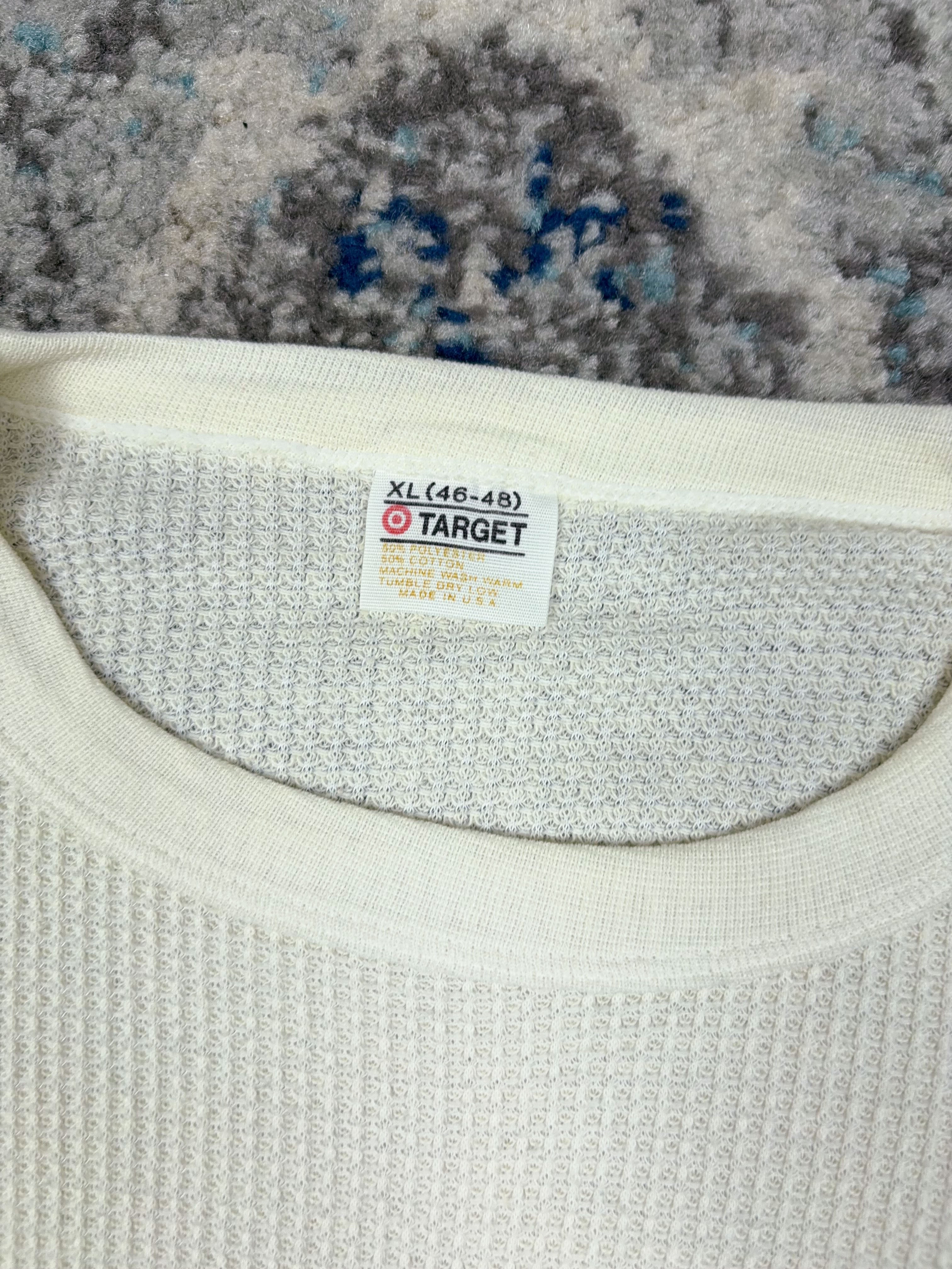 Vintage 1970s Target Long Sleeve Blank Thermal T-Shirt Size XL