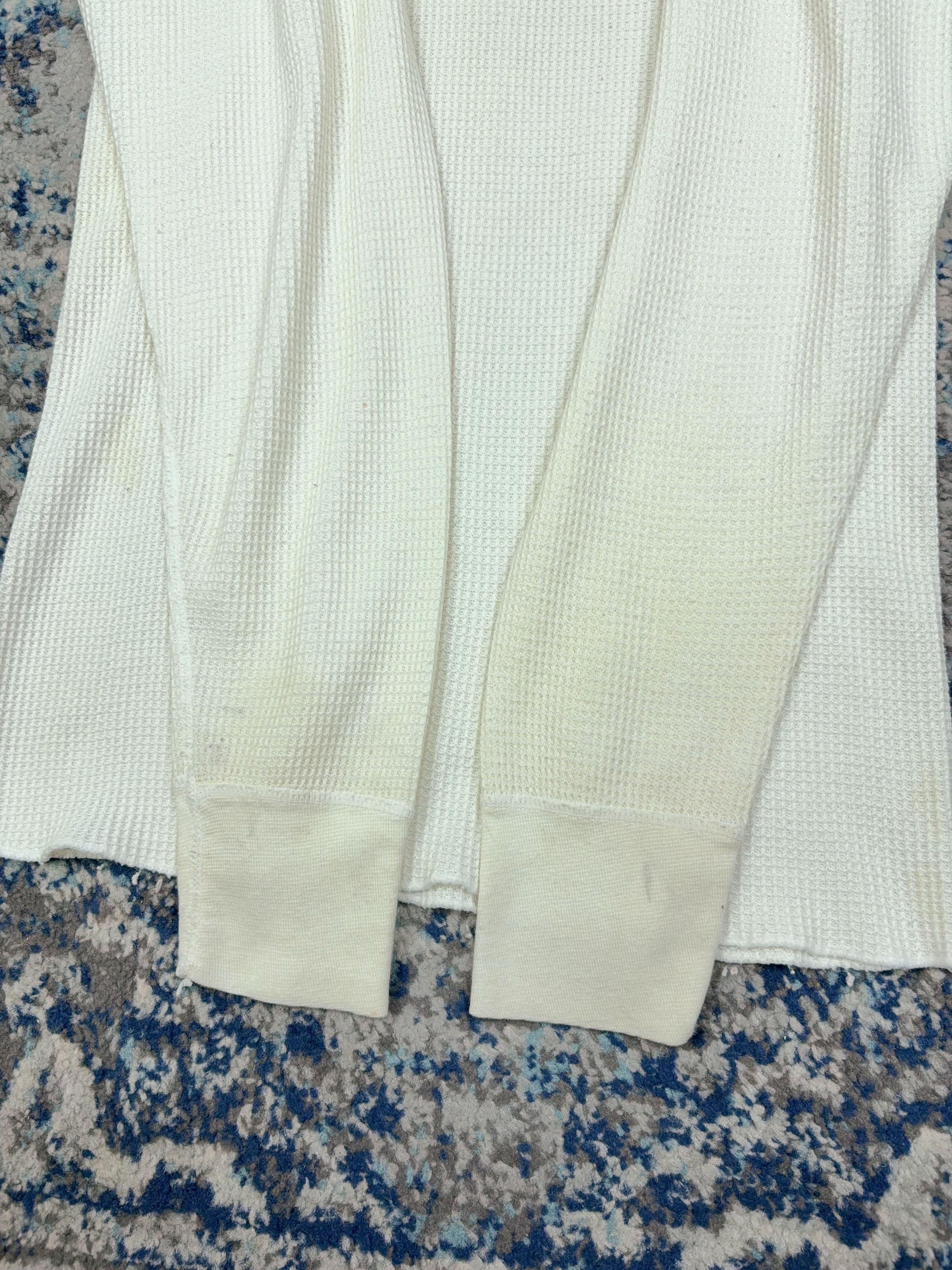 Vintage 1970s Target Long Sleeve Blank Thermal T-Shirt Size XL