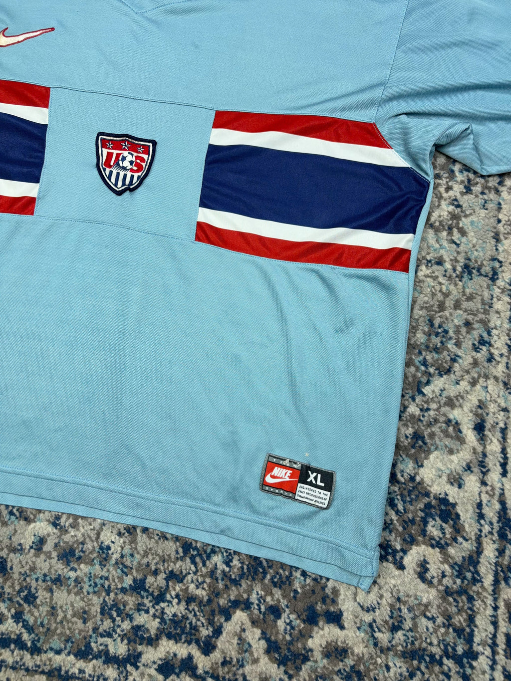 Vintage 1996 Nike USMNT Away Soccer Jersey Size XL