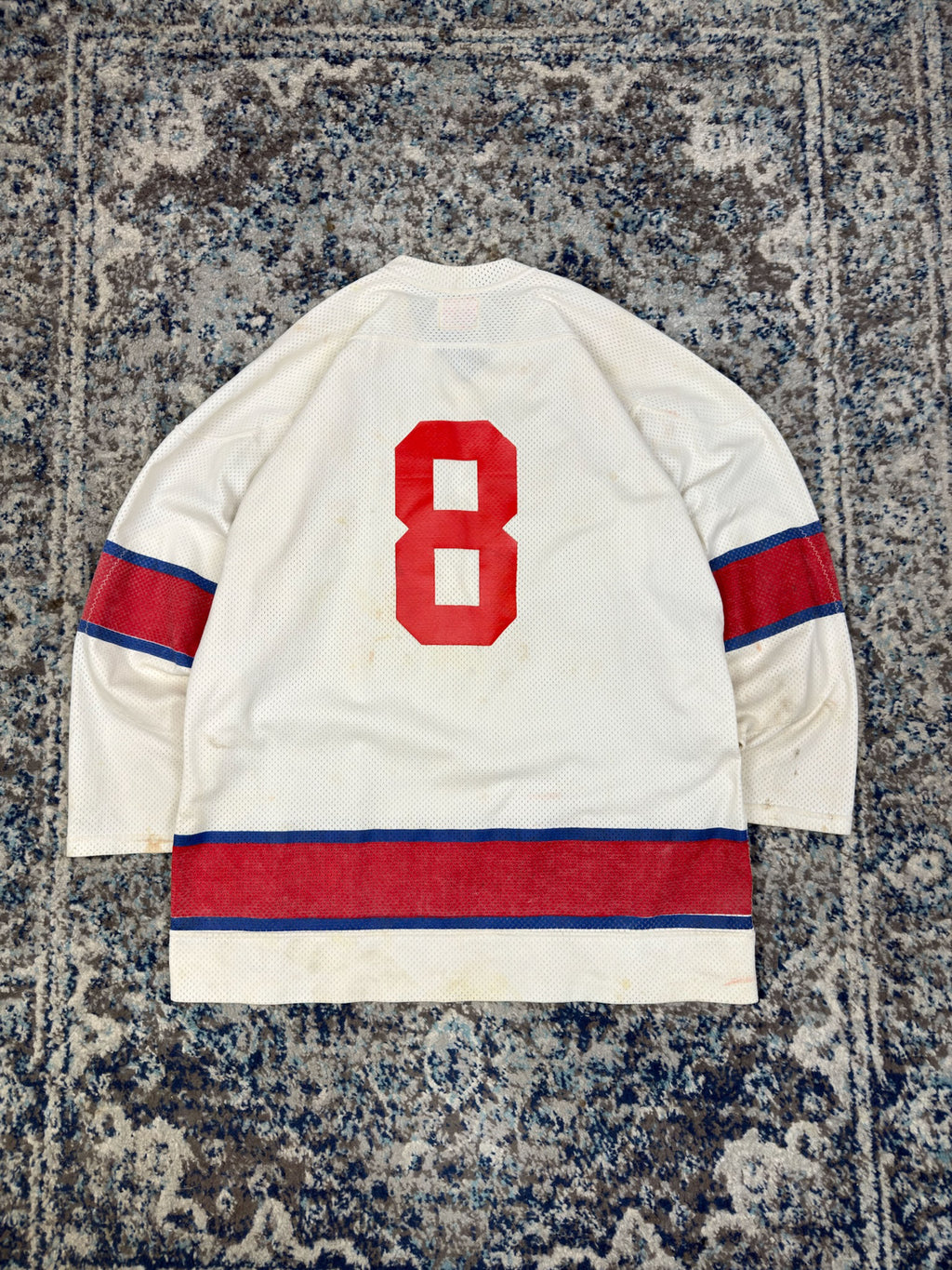 Vintage 60s Central Spellout Wilson Long Sleeve Hockey Jersey Size Large