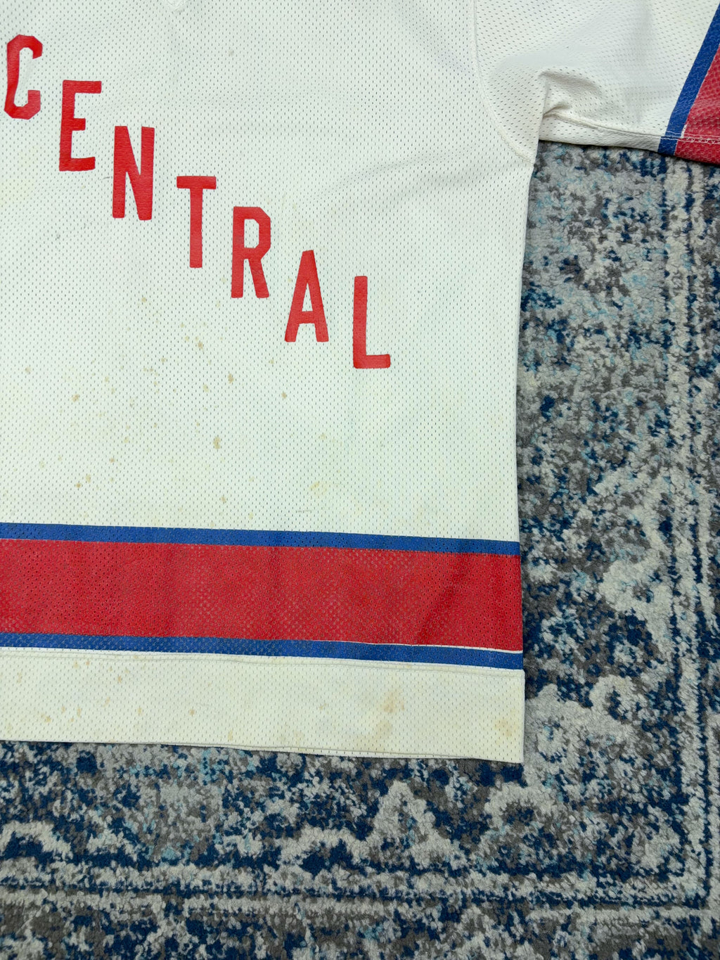 Vintage 60s Central Spellout Wilson Long Sleeve Hockey Jersey Size Large