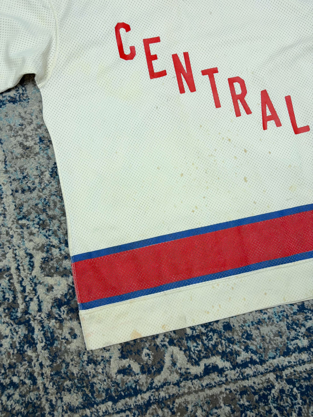 Vintage 60s Central Spellout Wilson Long Sleeve Hockey Jersey Size Large