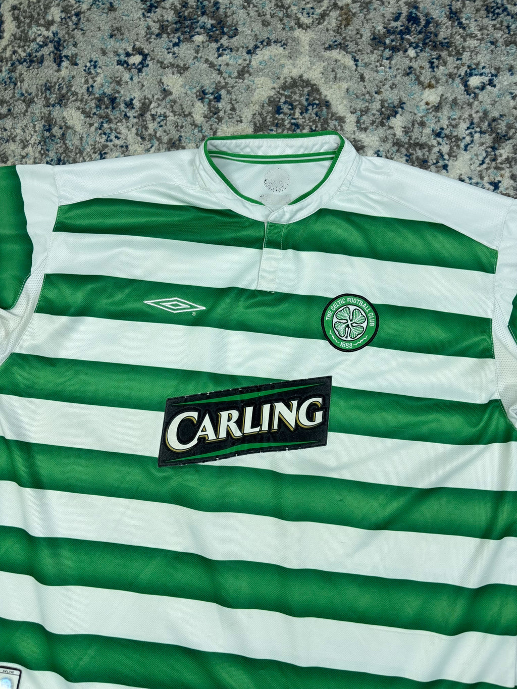 Vintage 03-04 Celtic F.C. Umbro Home Soccer Jersey Size XL