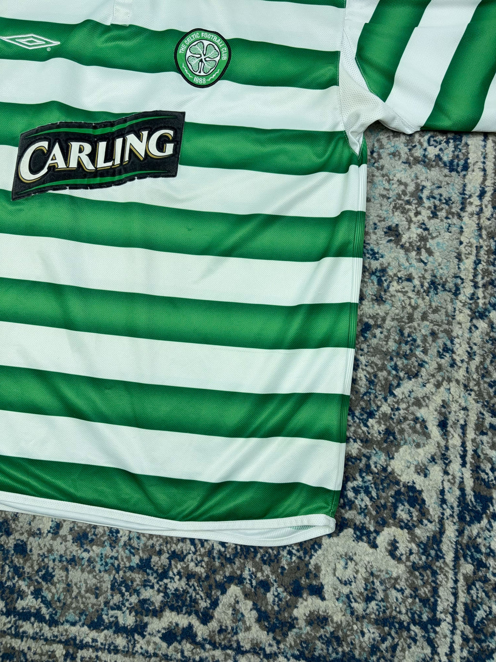 Vintage 03-04 Celtic F.C. Umbro Home Soccer Jersey Size XL