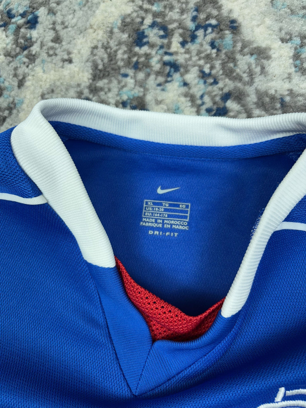 Vintage 01-02 Glascow Rangers Nike Home Soccer Jersey Size XL YOUTH