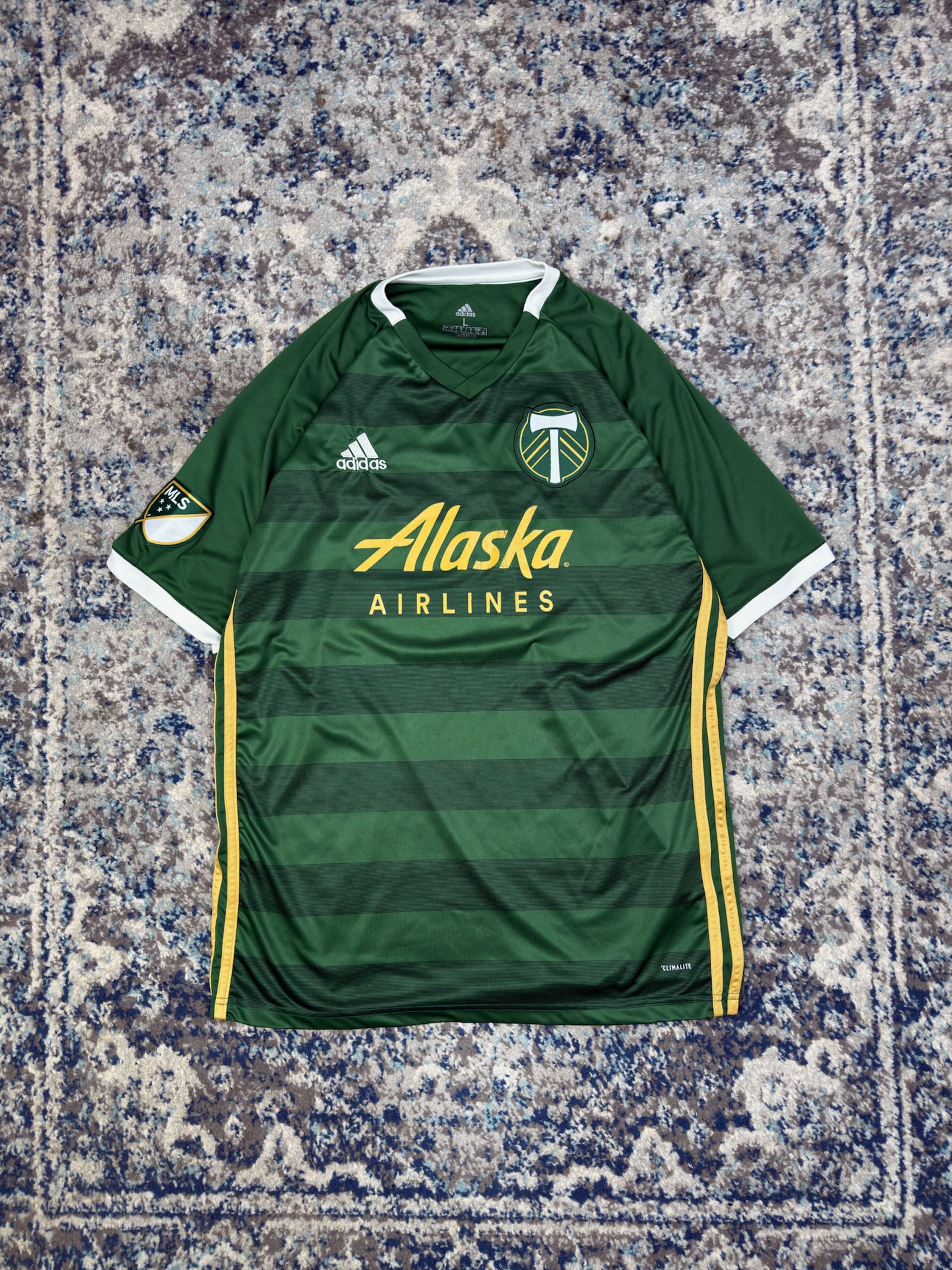 Vintage Portland Timbers Adidas Home Soccer Jersey Size Large