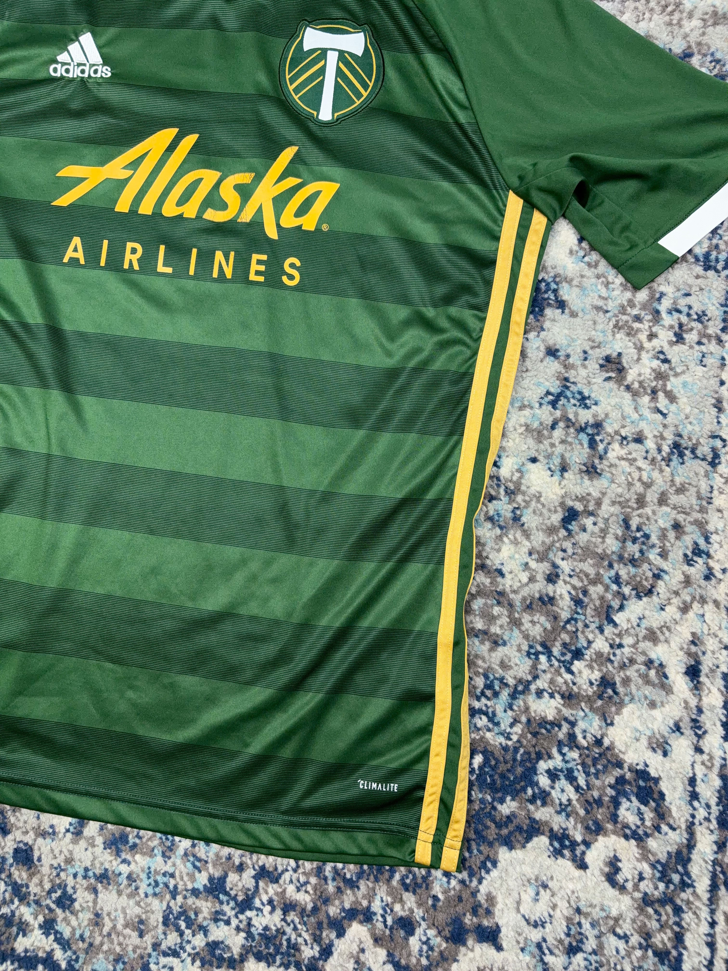 Vintage Portland Timbers Adidas Home Soccer Jersey Size Large