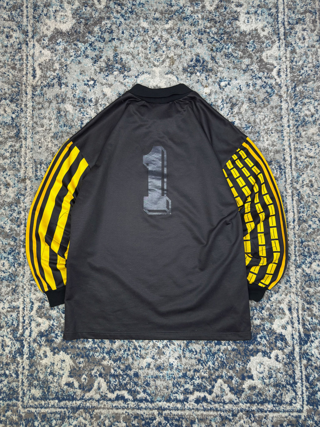 Vintage 90s Adidas West Germany Collared Goalkeeper Soccer Jersey Size Large