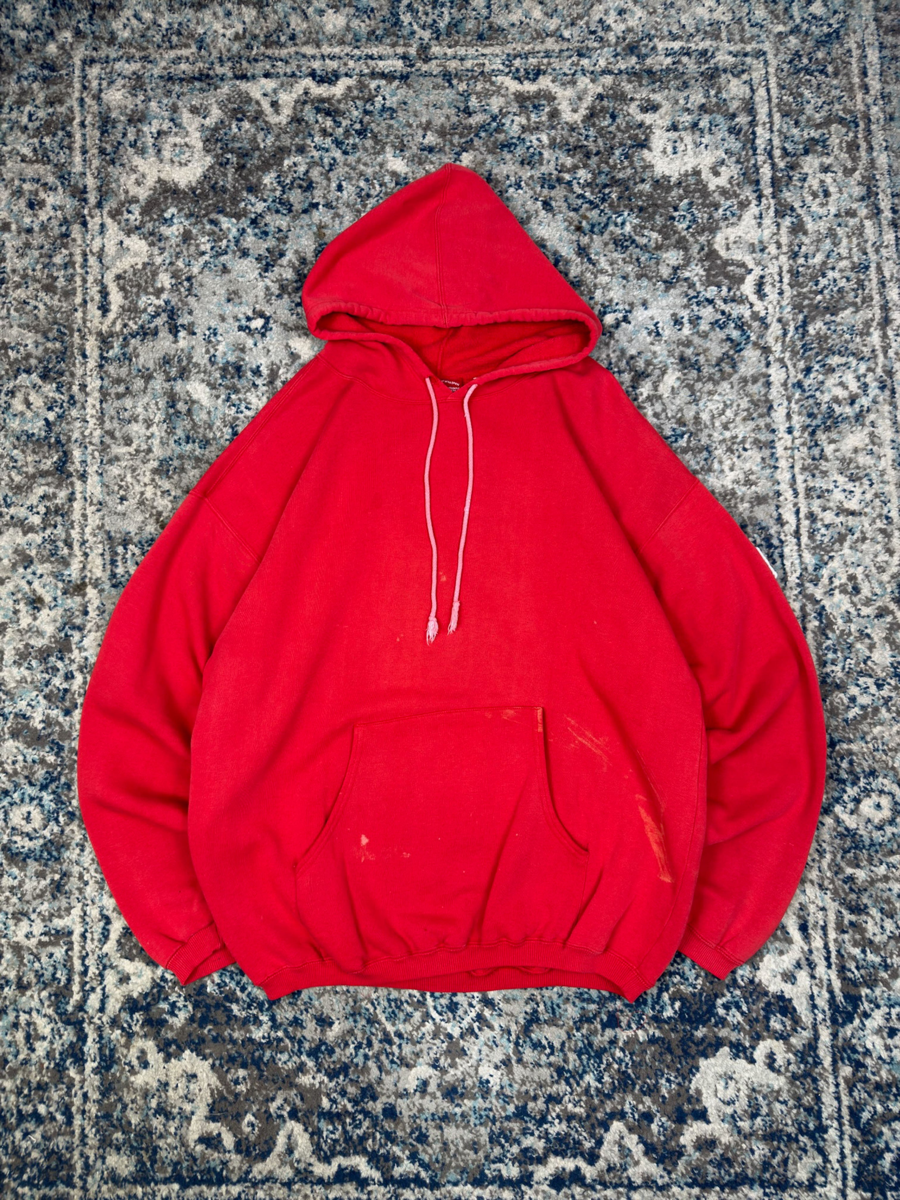 Vintage 90s Marlboro Country Store Blank Pullover Hooded Sweatshirt Size XL