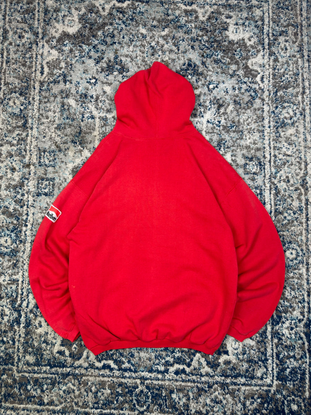 Vintage 90s Marlboro Country Store Blank Pullover Hooded Sweatshirt Size XL
