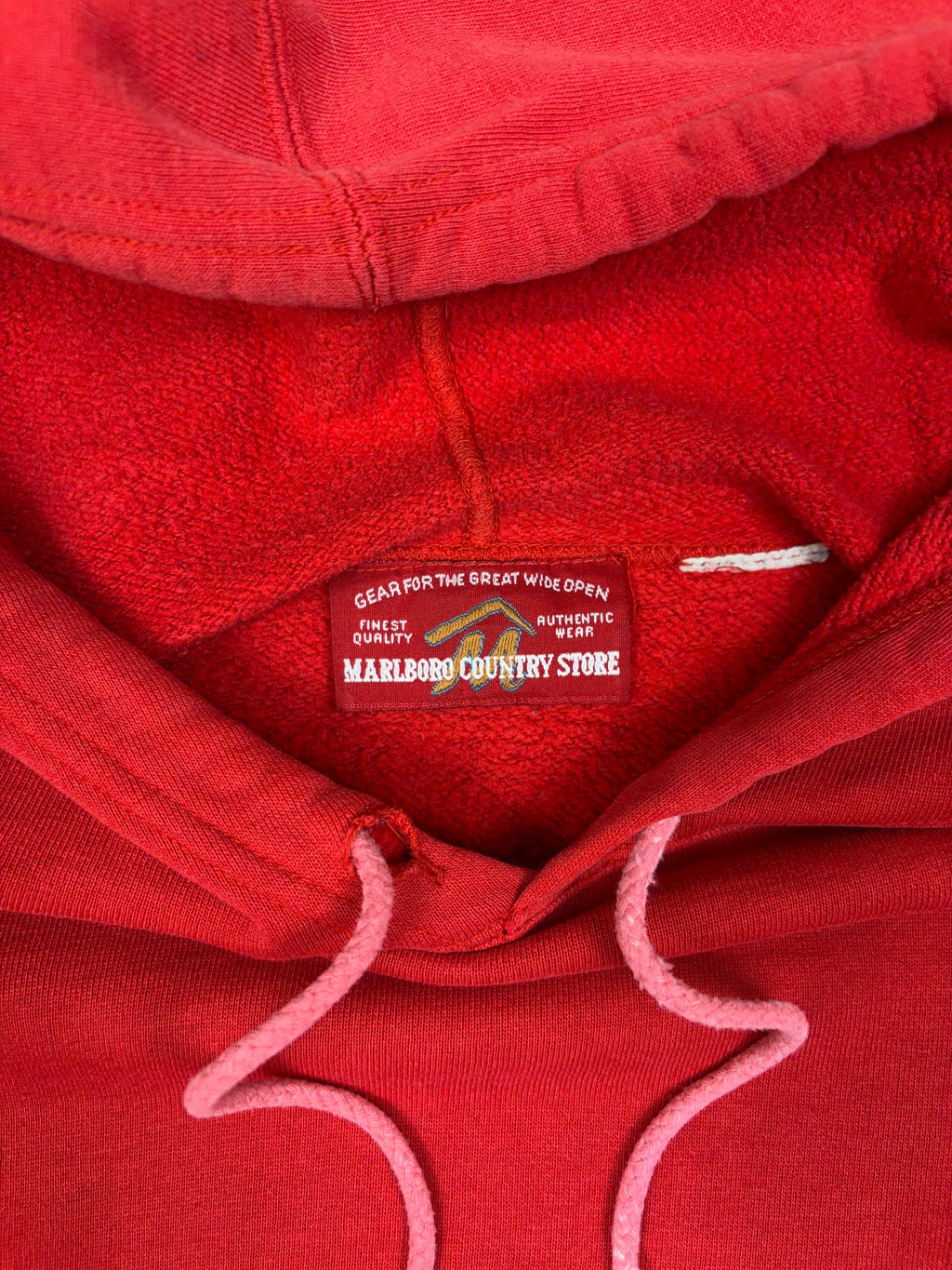 Vintage 90s Marlboro Country Store Blank Pullover Hooded Sweatshirt Size XL
