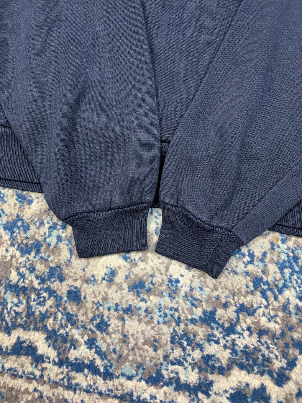 Vintage 80s/90s Tom O'Shanter Two Tone Pullover Hooded Sweatshirt Size Large