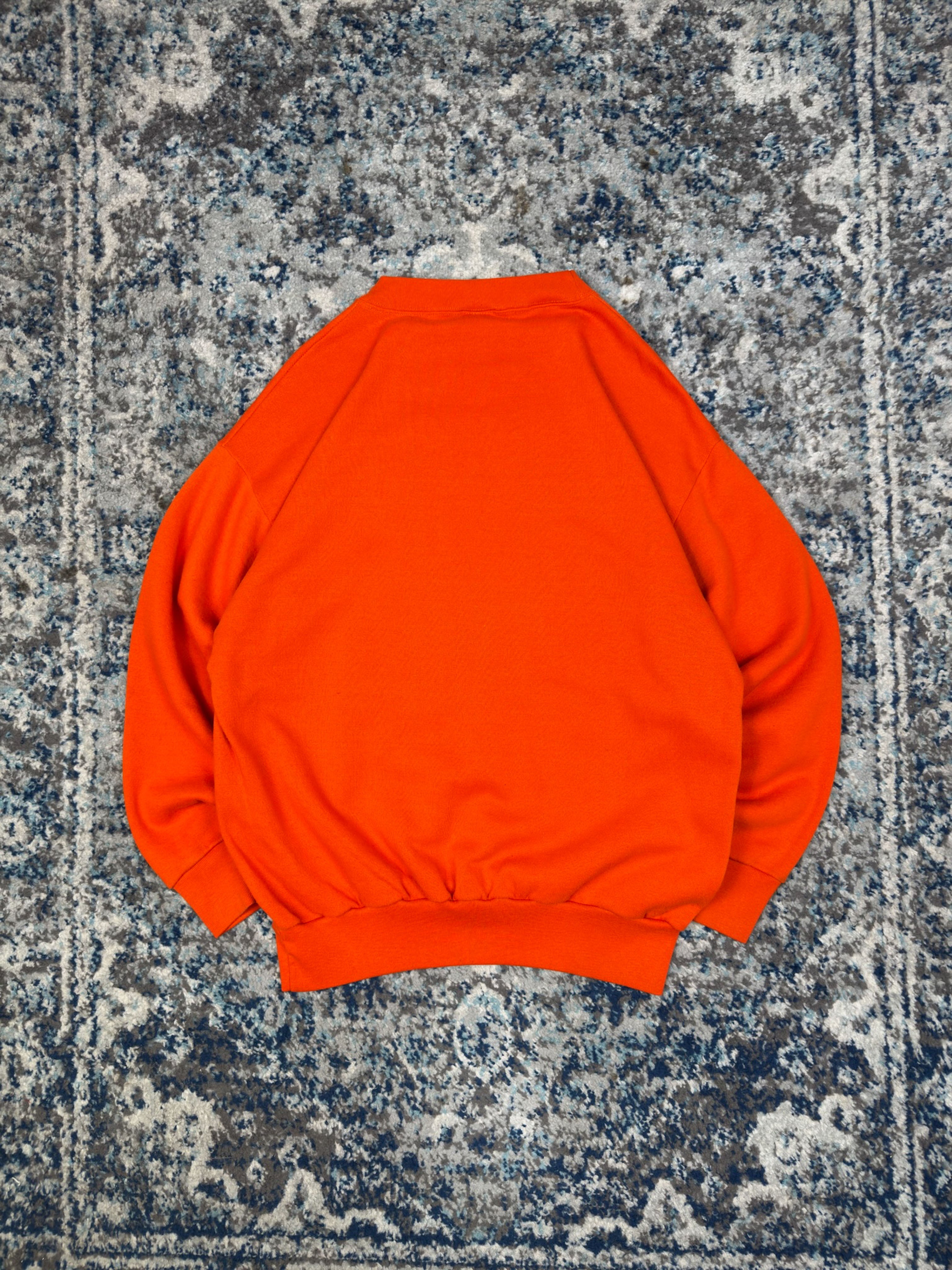Vintage 1990 Syracuse Orangemen NCAA Helmet Graphic Sweatshirt Size XL