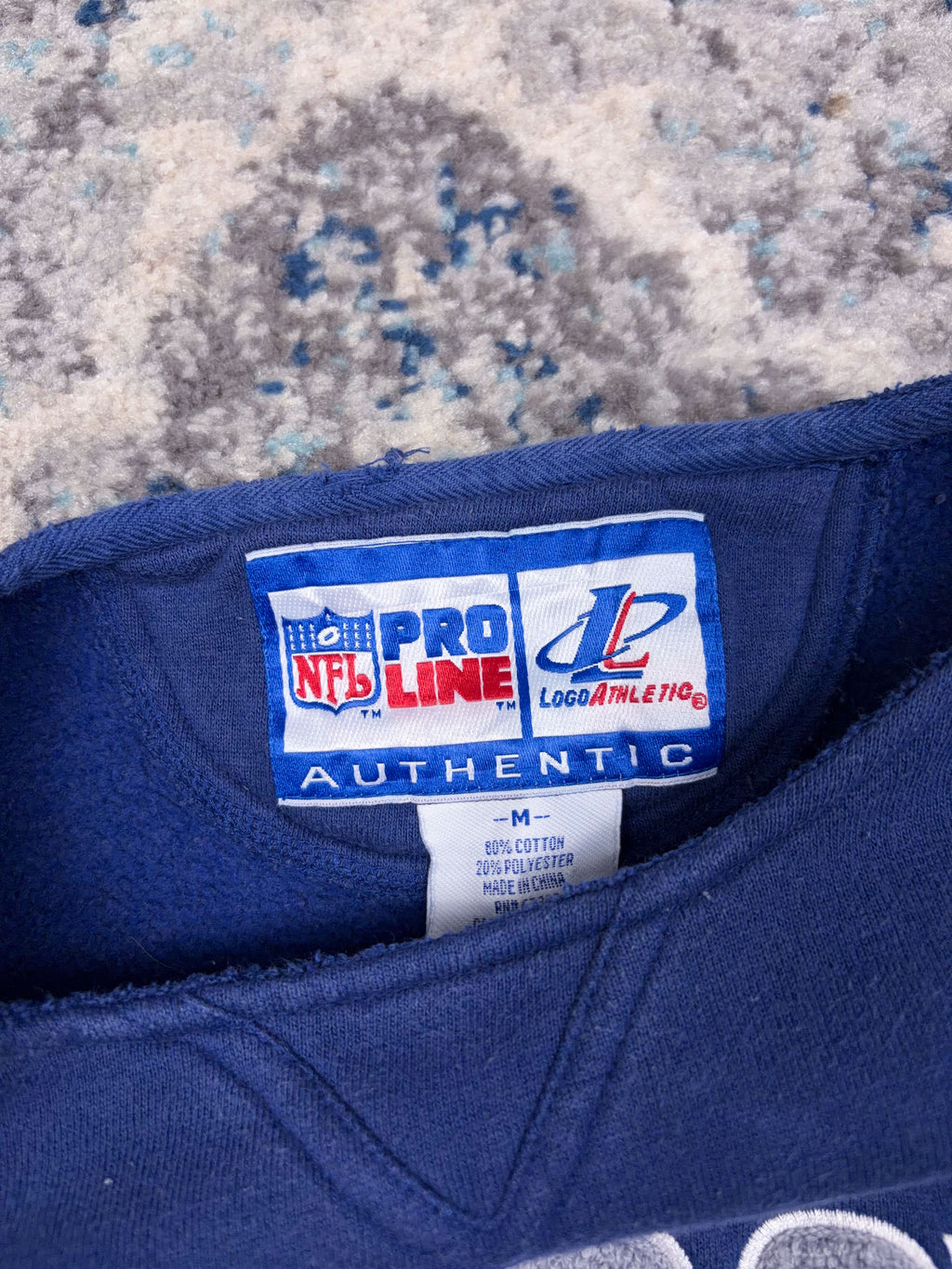 Vintage Dallas Cowboys NFL Embroidered Spellout Crewneck Sweatshirt Size Medium