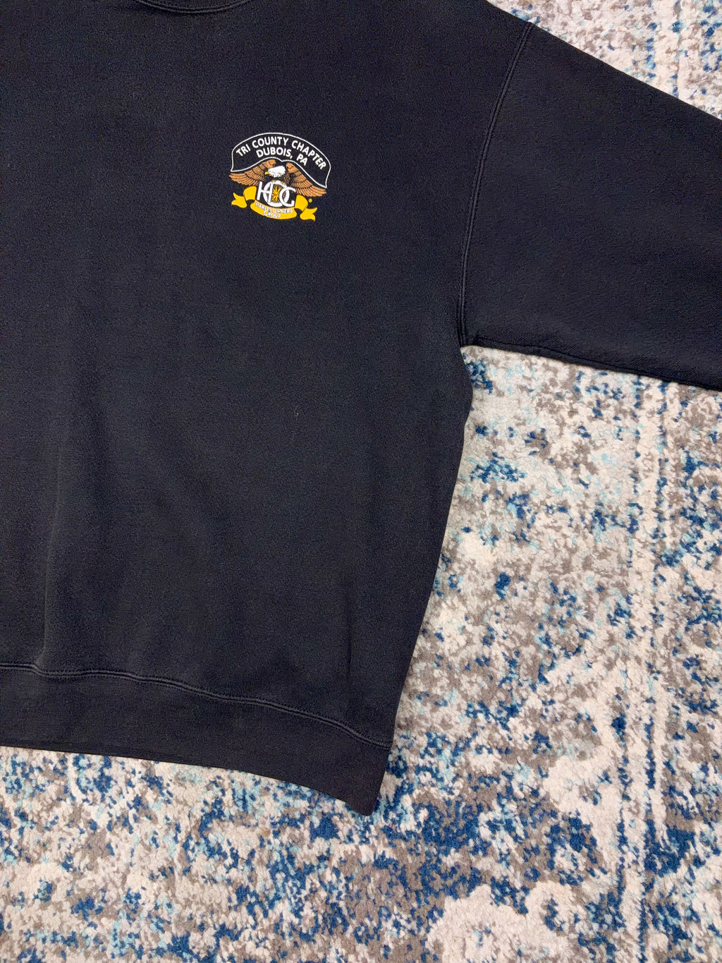 Vintage Harley Davidson Owners Group Eagle Graphic Spellout Sweatshirt Size Large