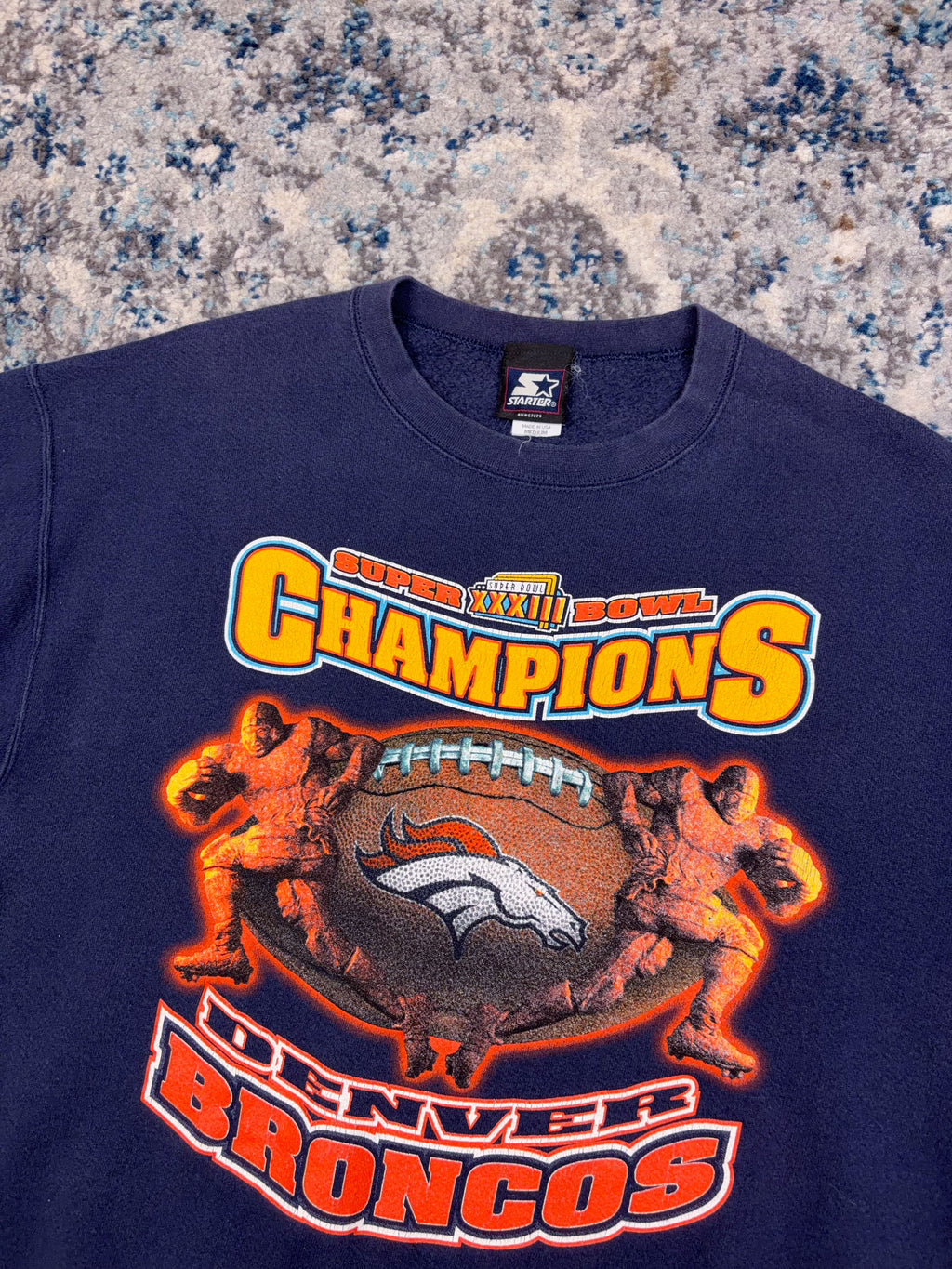 Vintage 1998 Denver Broncos NFL Super Bowl XXXII Champions Sweatshirt Size Medium
