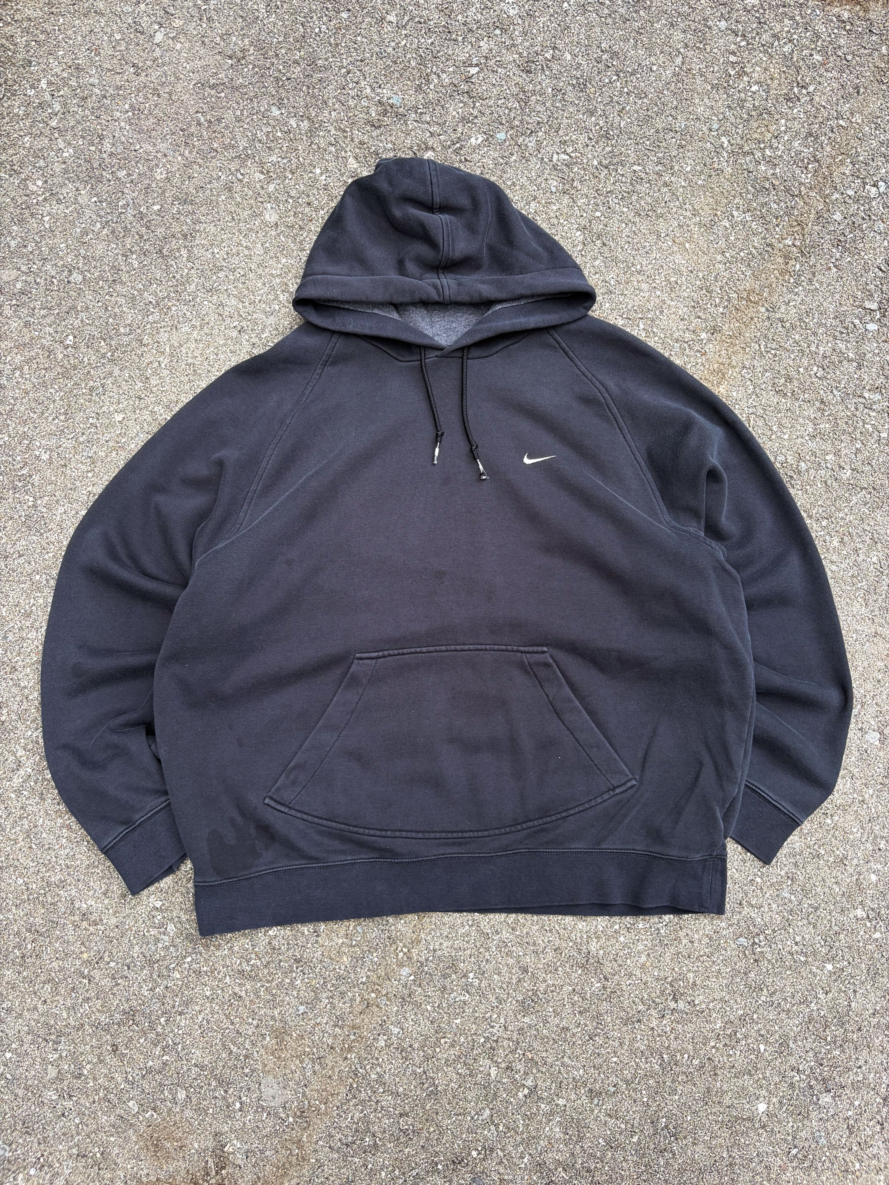 Vintage Nike Embroidered Mini Swoosh Pullover Hooded Sweatshirt Size XL