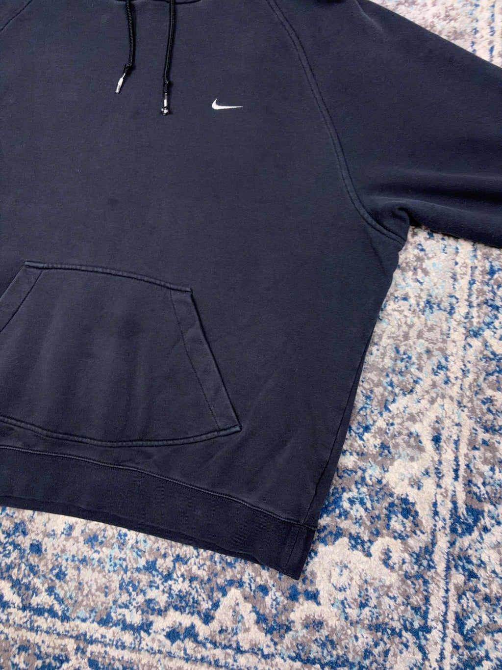 Vintage Nike Embroidered Mini Swoosh Pullover Hooded Sweatshirt Size XL