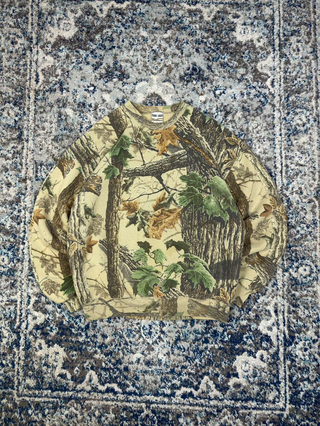 Vintage 90s Jerseys Outdoors Realtree Timber Camo Hunting Sweatshirt Size XL