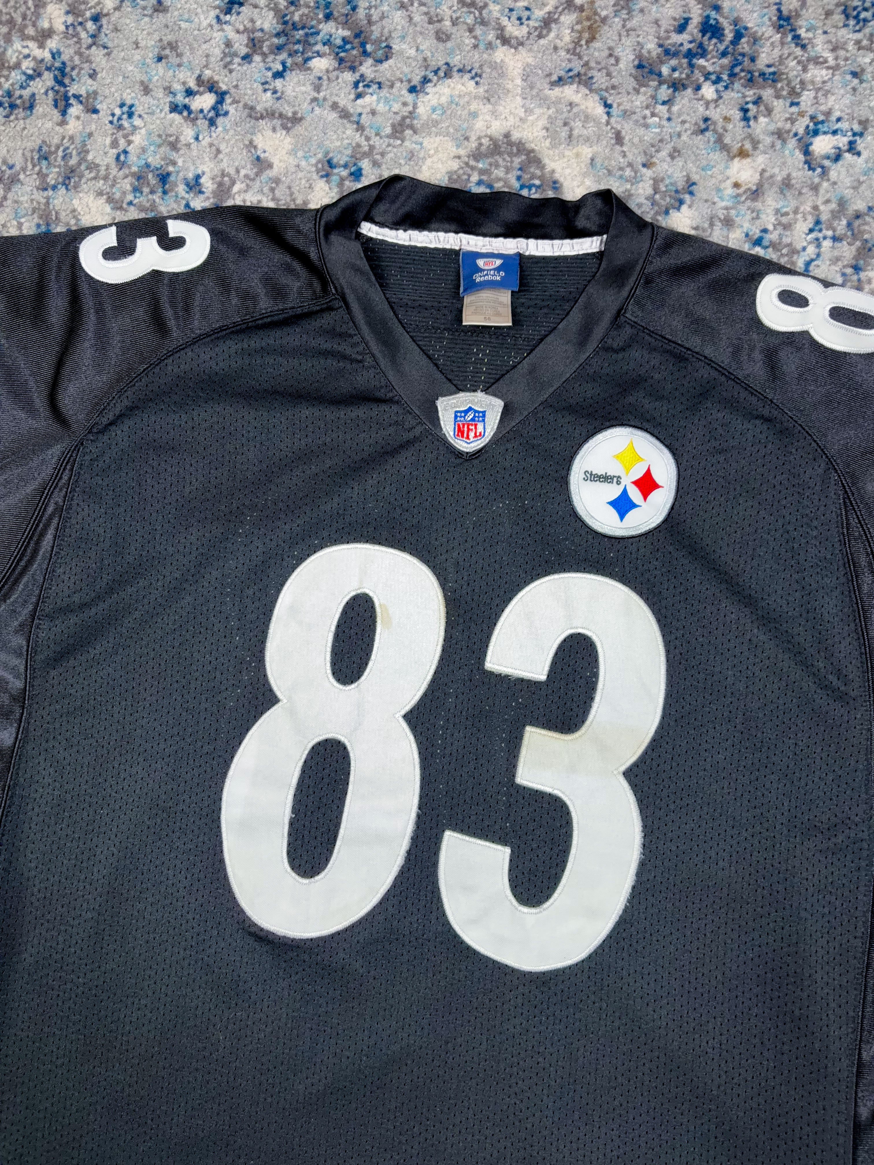 Vintage Heath Miller #83 Pittsburgh Steelers NFL Reebok Jersey Size 2XL