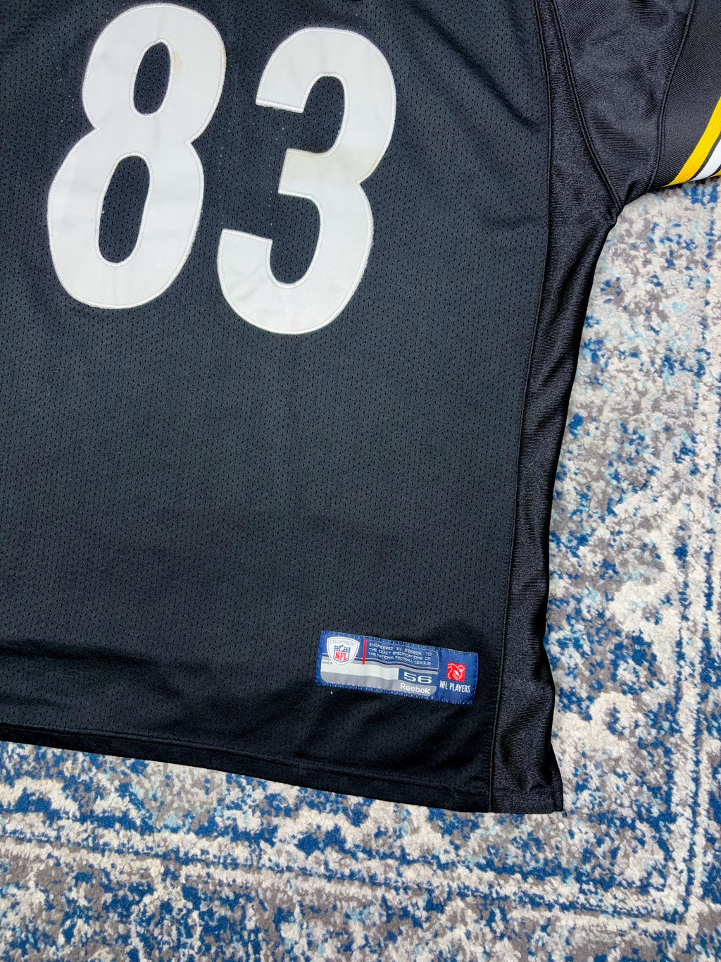 Vintage Heath Miller #83 Pittsburgh Steelers NFL Reebok Jersey Size 2XL