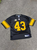 2007 Troy Polamalu #43 Pittsburgh Steelers NFL Reebok Football Jersey Size Medium