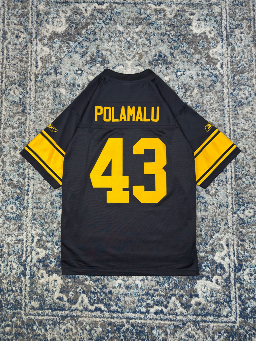 2007 Troy Polamalu #43 Pittsburgh Steelers NFL Reebok Football Jersey Size Medium