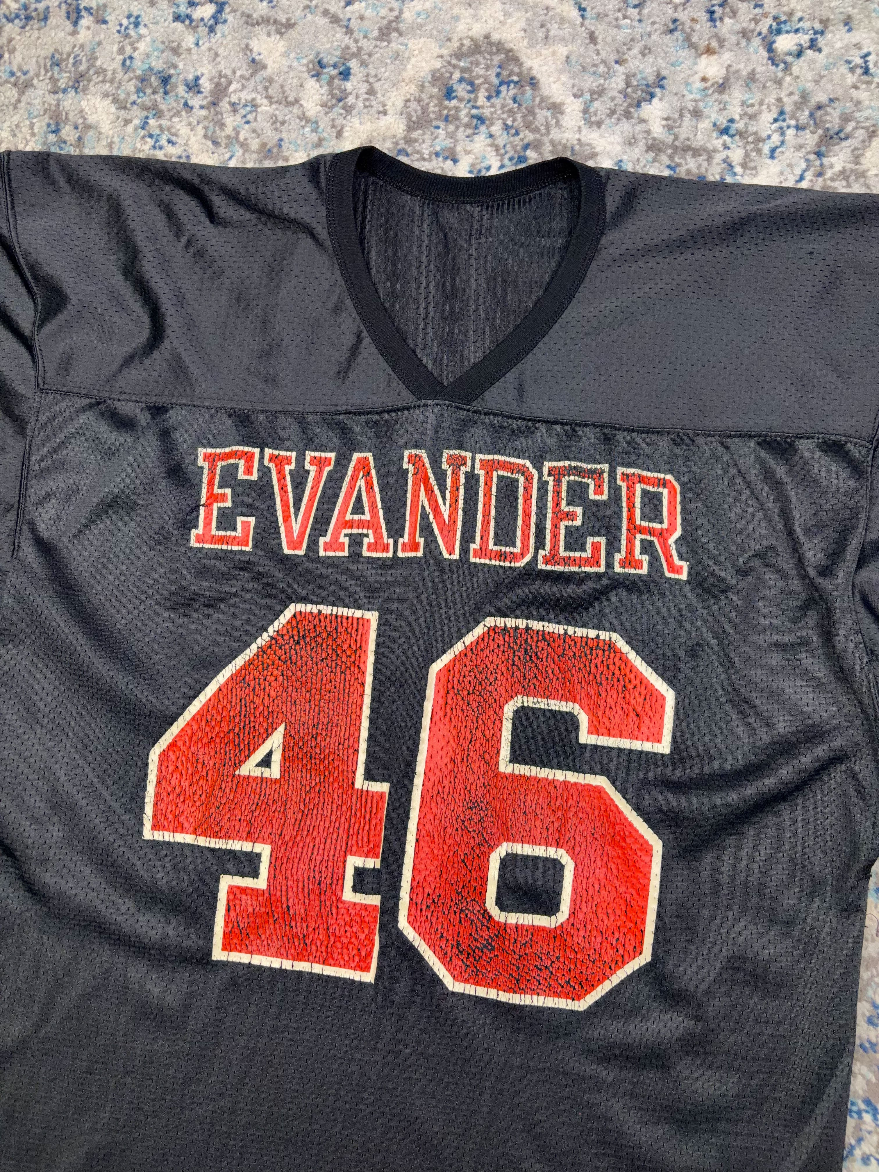 Vintage 90s Evander Tigers NCAA Champion Football Jersey Size Large