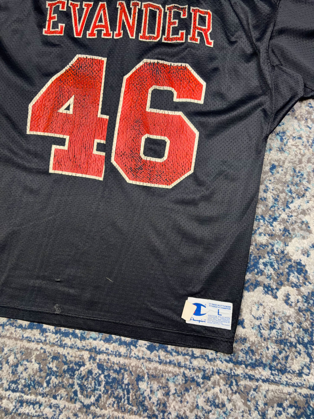 Vintage 90s Evander Tigers NCAA Champion Football Jersey Size Large