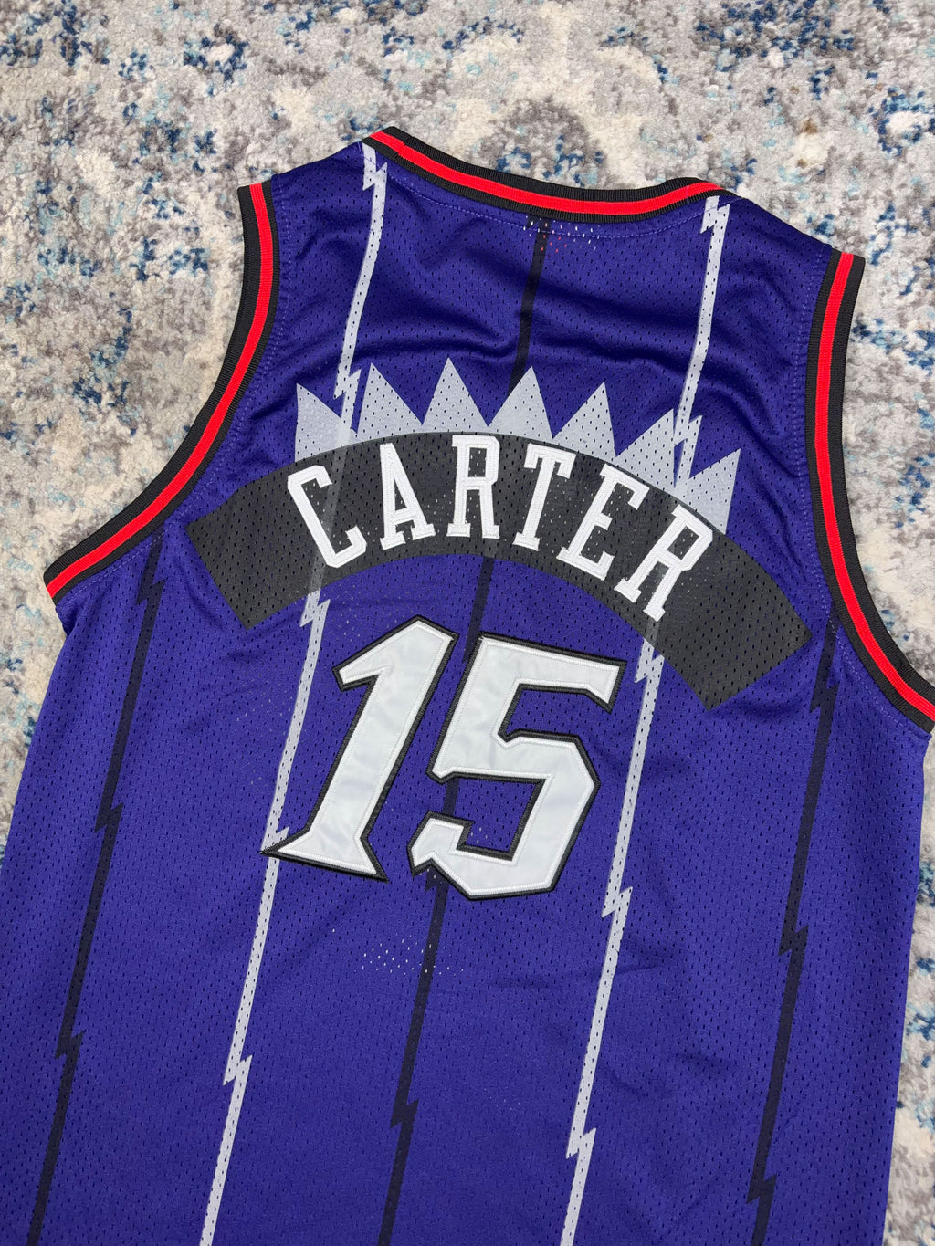 Vintage Vince Carter #15 Toronto Raptors NBA Throwback Basketball Jersey Size Large