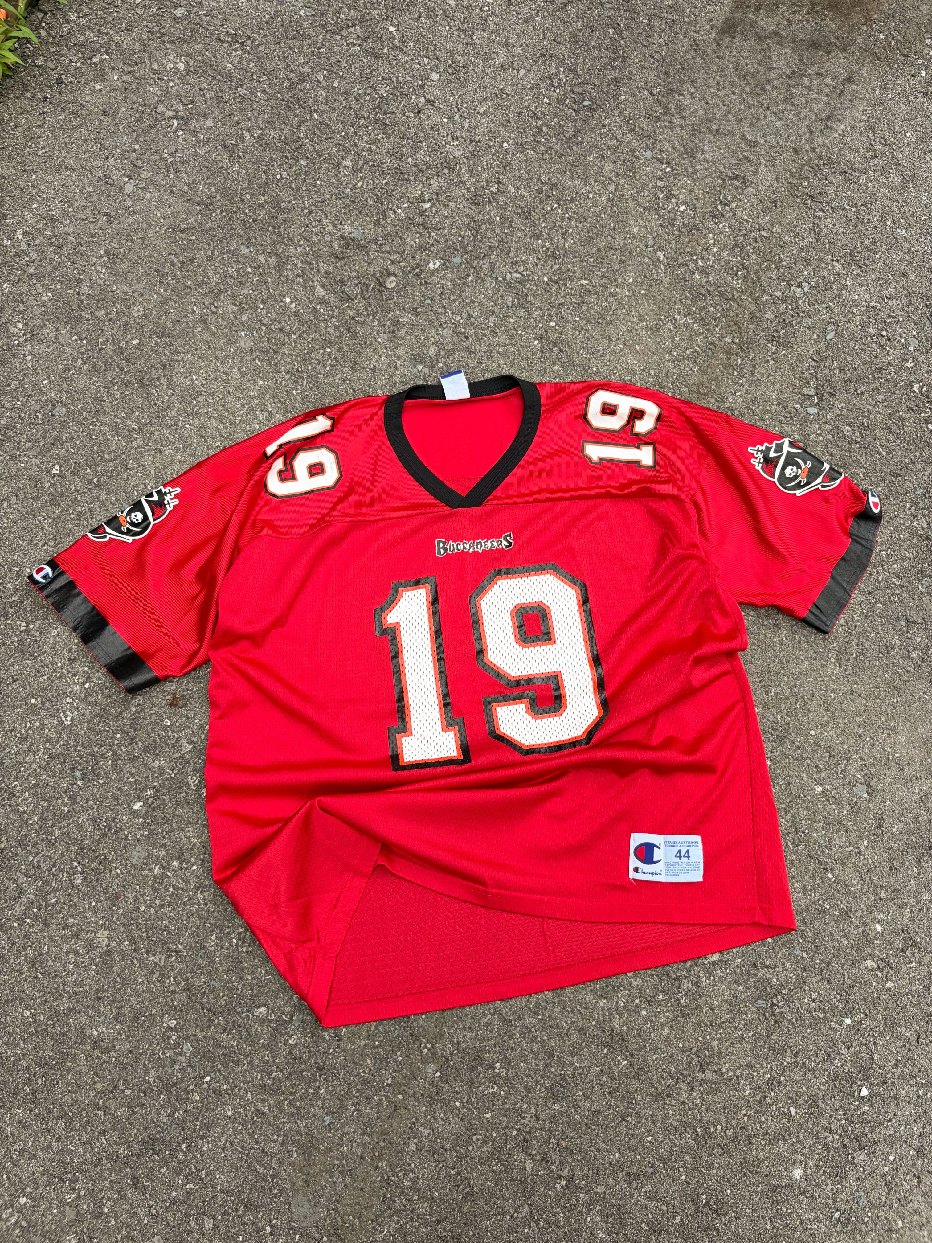 Vintage Keyshawn Jordan #19 Tampa Bay Buccaneers NFL Champion Jersey Size Large