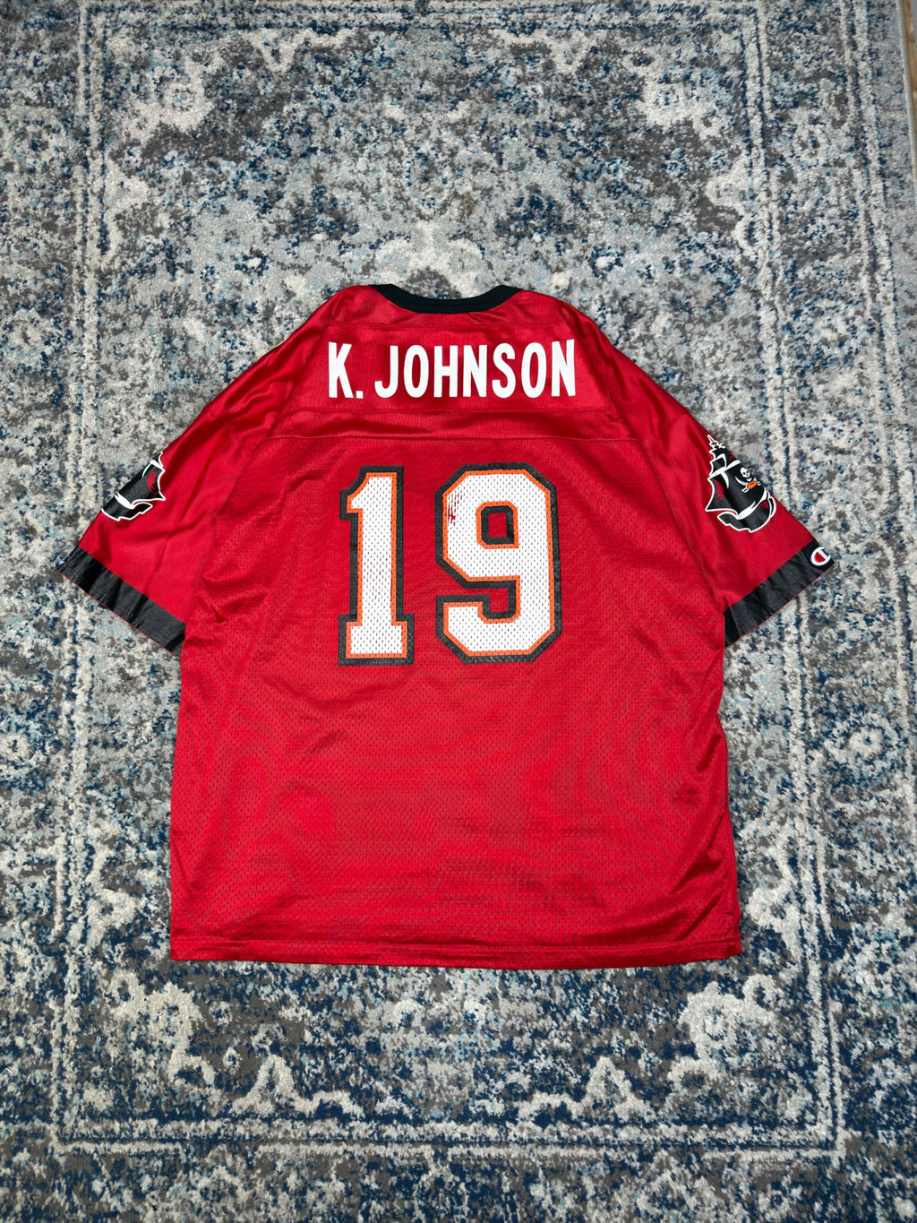 Vintage Keyshawn Jordan #19 Tampa Bay Buccaneers NFL Champion Jersey Size Large