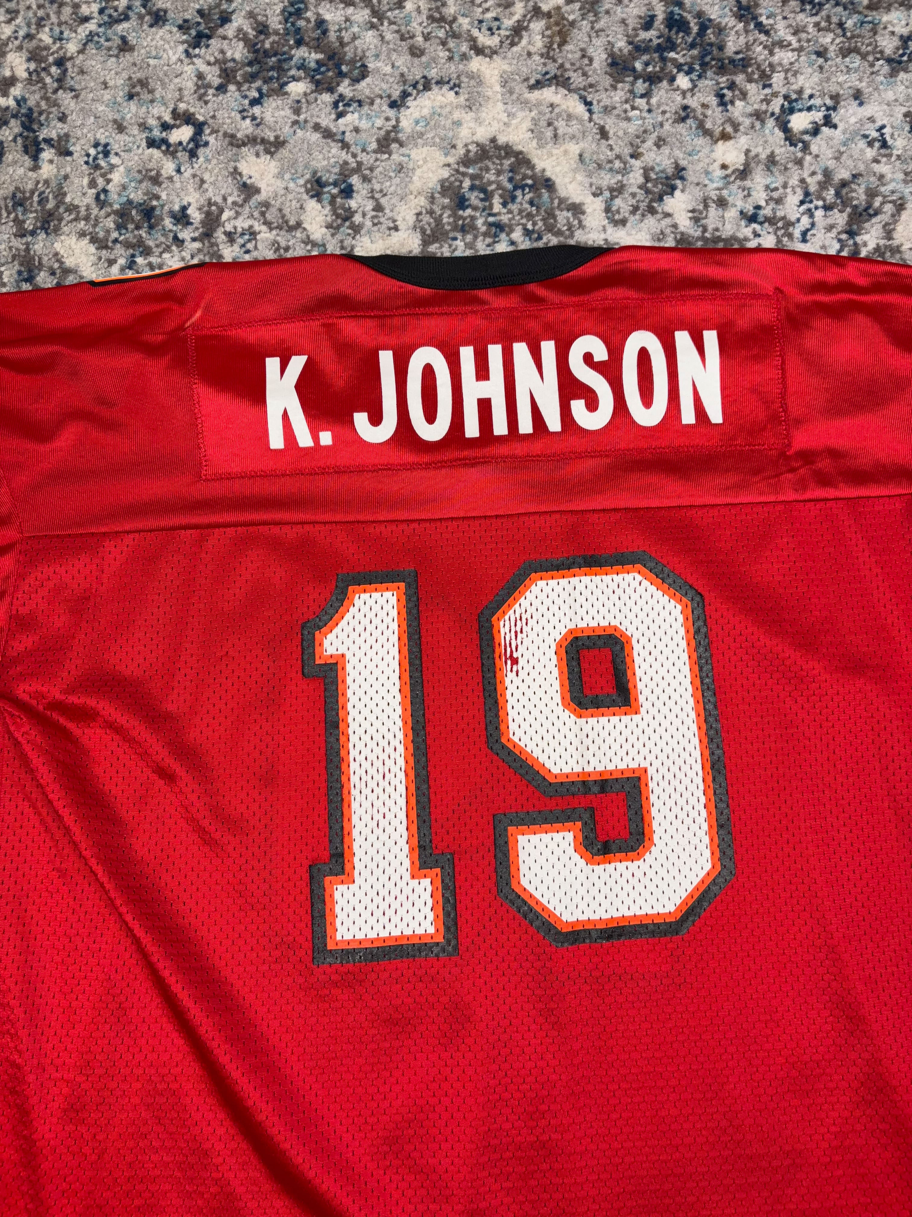 Vintage Keyshawn Jordan #19 Tampa Bay Buccaneers NFL Champion Jersey Size Large
