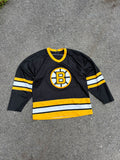 Vintage 90s Boston Bruins NHL Home Hockey Jersey Size Medium