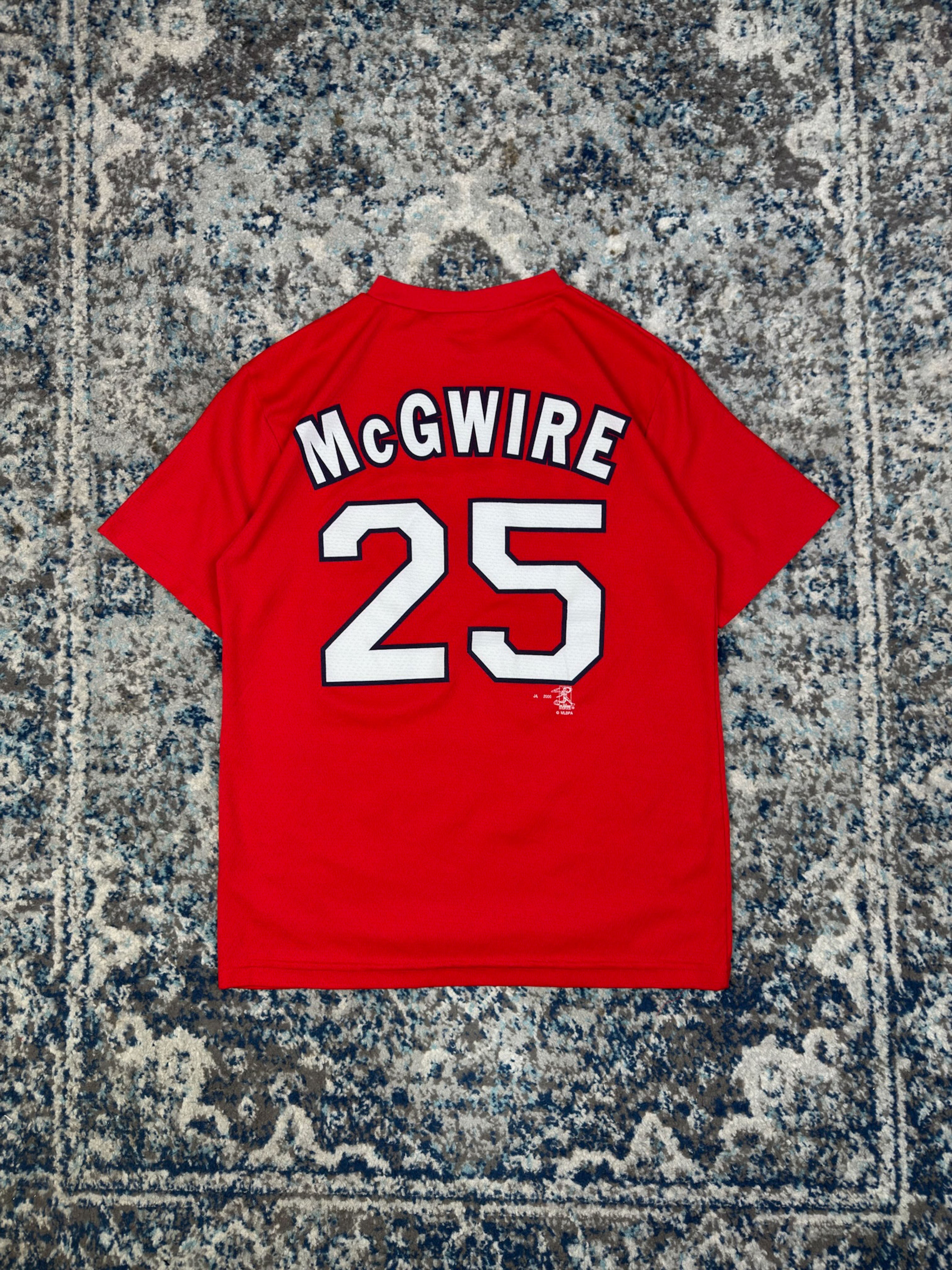 Vintage 2000 Mark McGwire #25 St. Louis Cardinals MLB Baseball Jersey Size Medium
