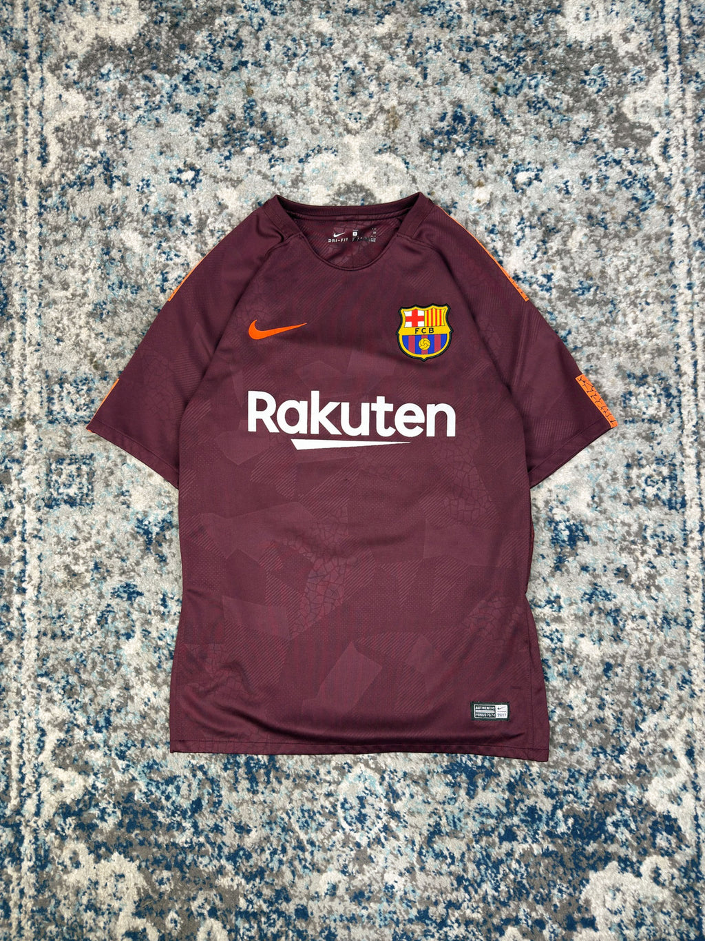 2017 FC Barcelona Nike Third Soccer Jersey Size Small