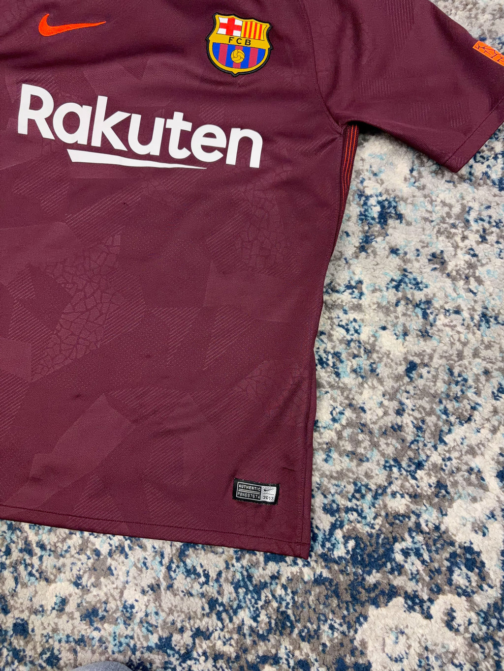 2017 FC Barcelona Nike Third Soccer Jersey Size Small