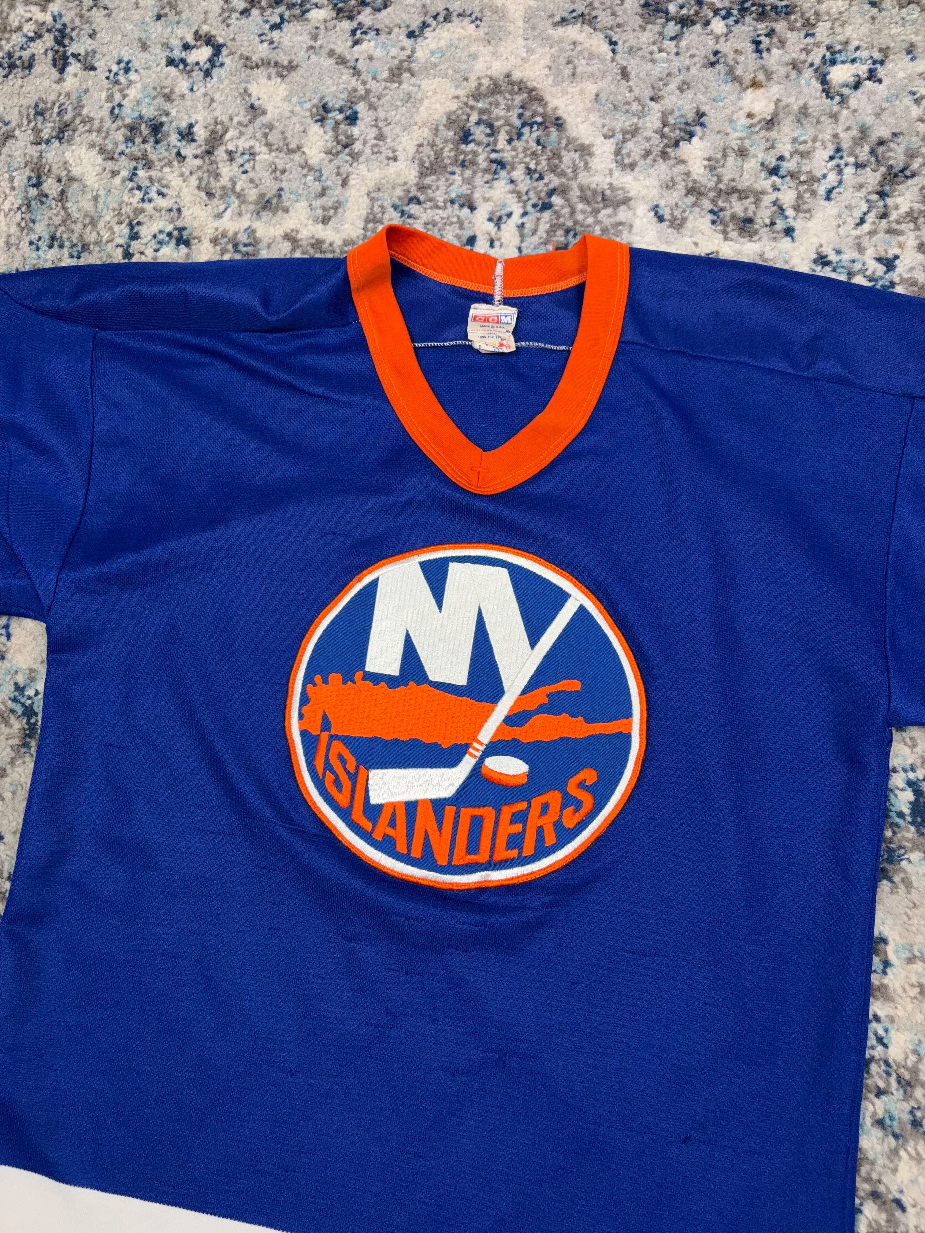 Vintage 90s New York Islanders CCM Maska Hockey Jersey Size Medium