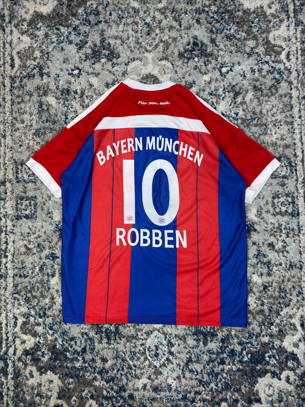 2014-15 Arjen Robben #10 Bayern Munich Home Adidas Soccer Jersey Size Medium